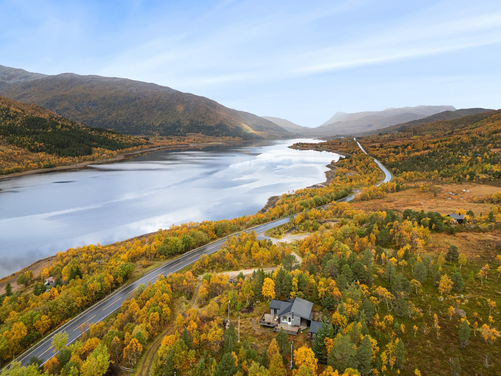 Dronebilde fra nærområdet Galleribilde