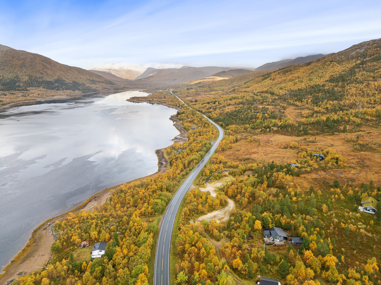 Dronebilde fra nærområdet Galleribilde