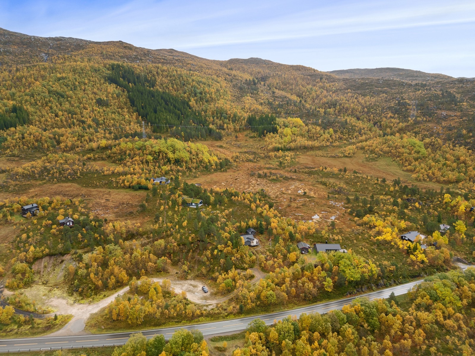 Dronebilde fra nærområdet Galleribilde