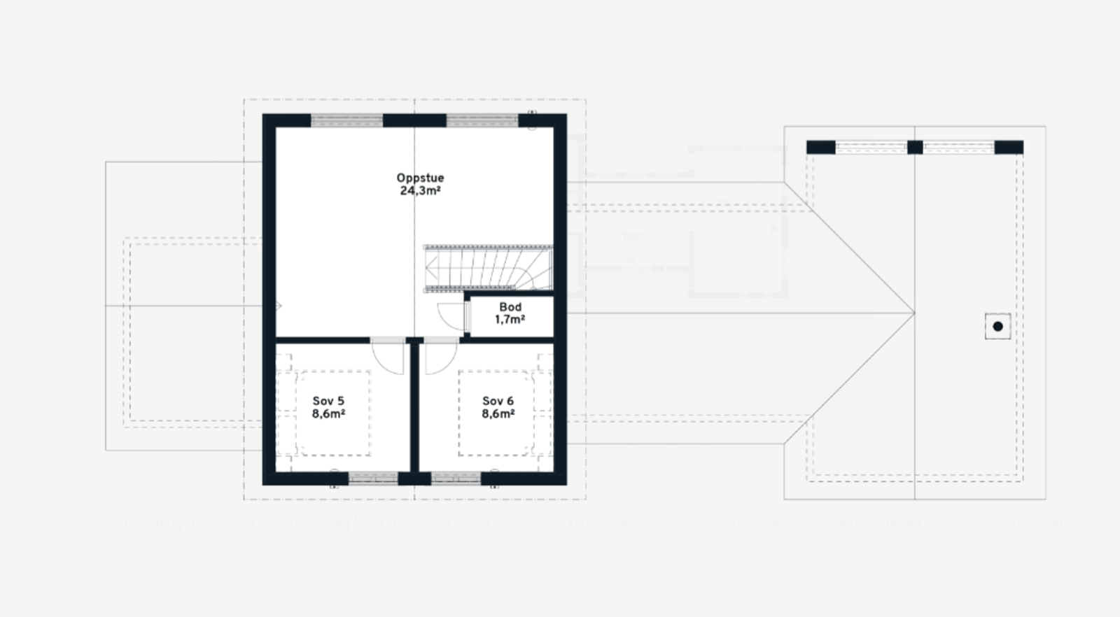 Plantegning oppstue Galleribilde