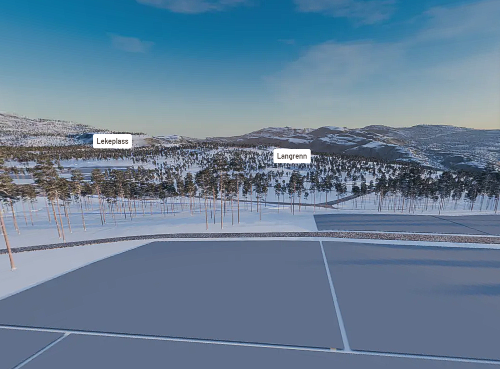 Screenshot fra tomtevelger på tomt H564 som er priset i annonsen Galleribilde