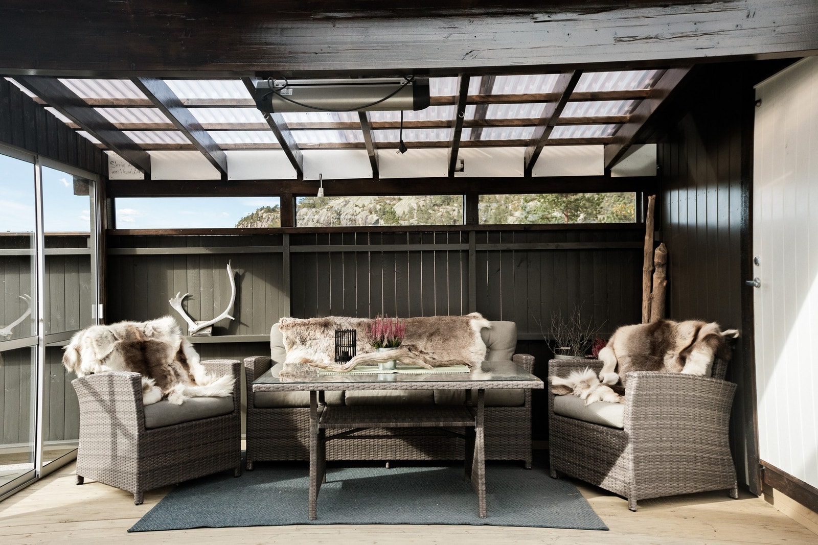 Rolig utestue hvor man kan nyte sene kvelder! Galleribilde