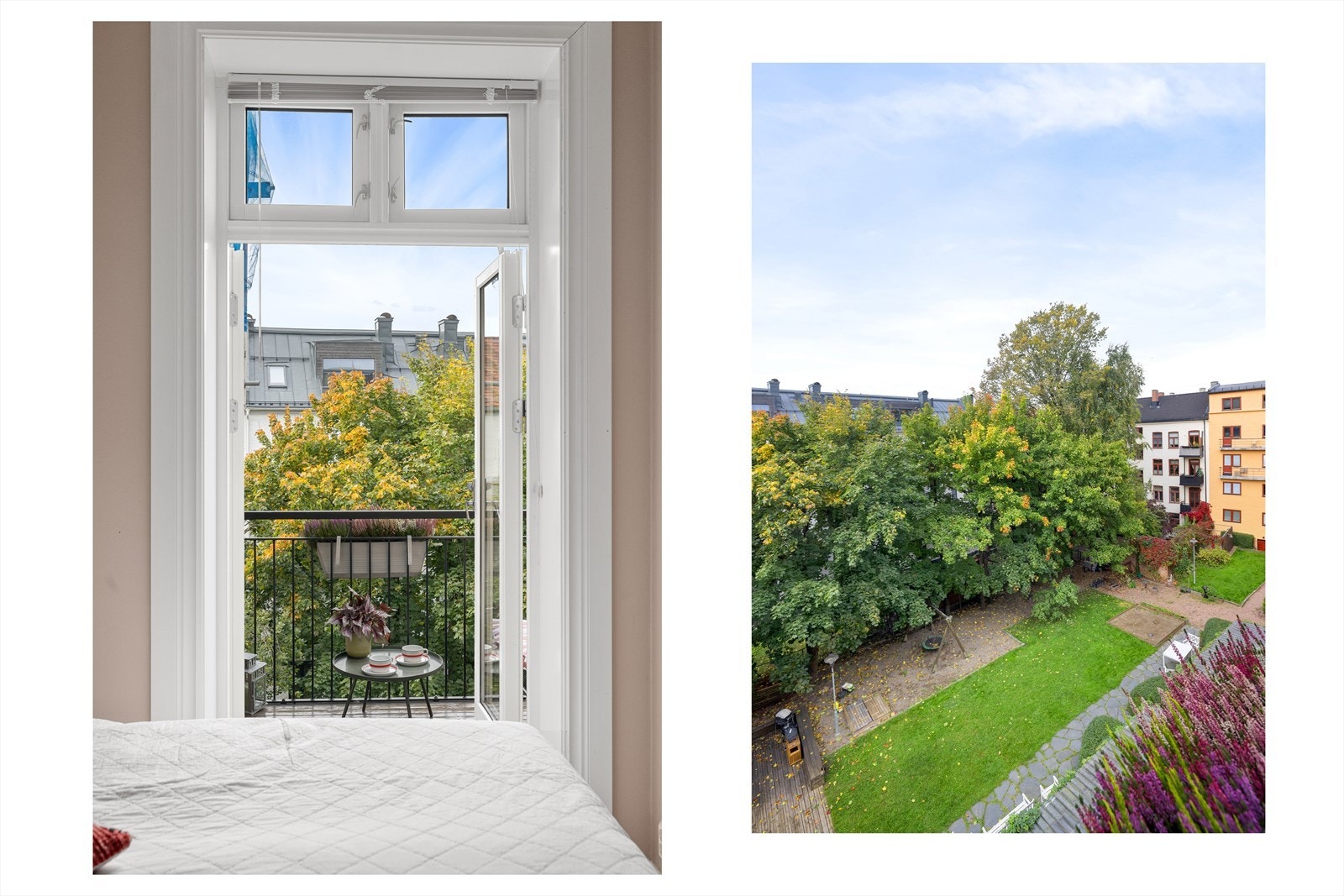 Fra soverom 2 er det utgang til en vestvendt balkong på 4,5 kvm. Galleribilde