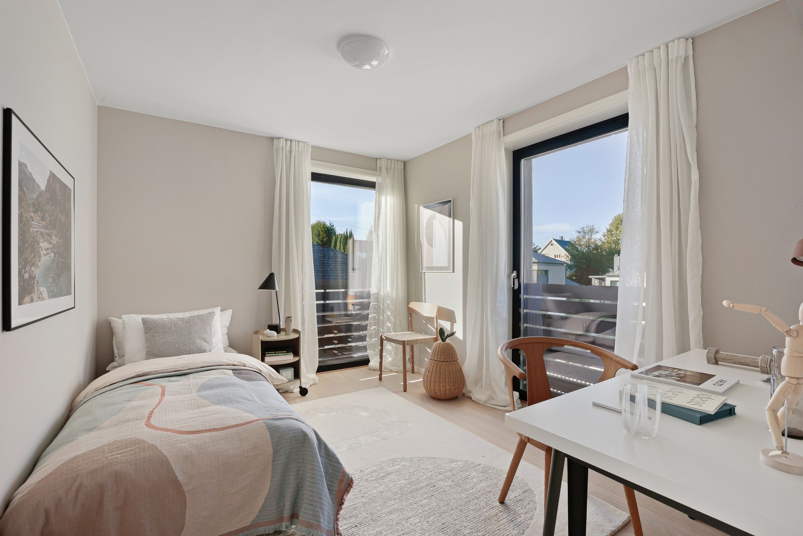 Soverom nr. 3 med fransk balkong. Galleribilde