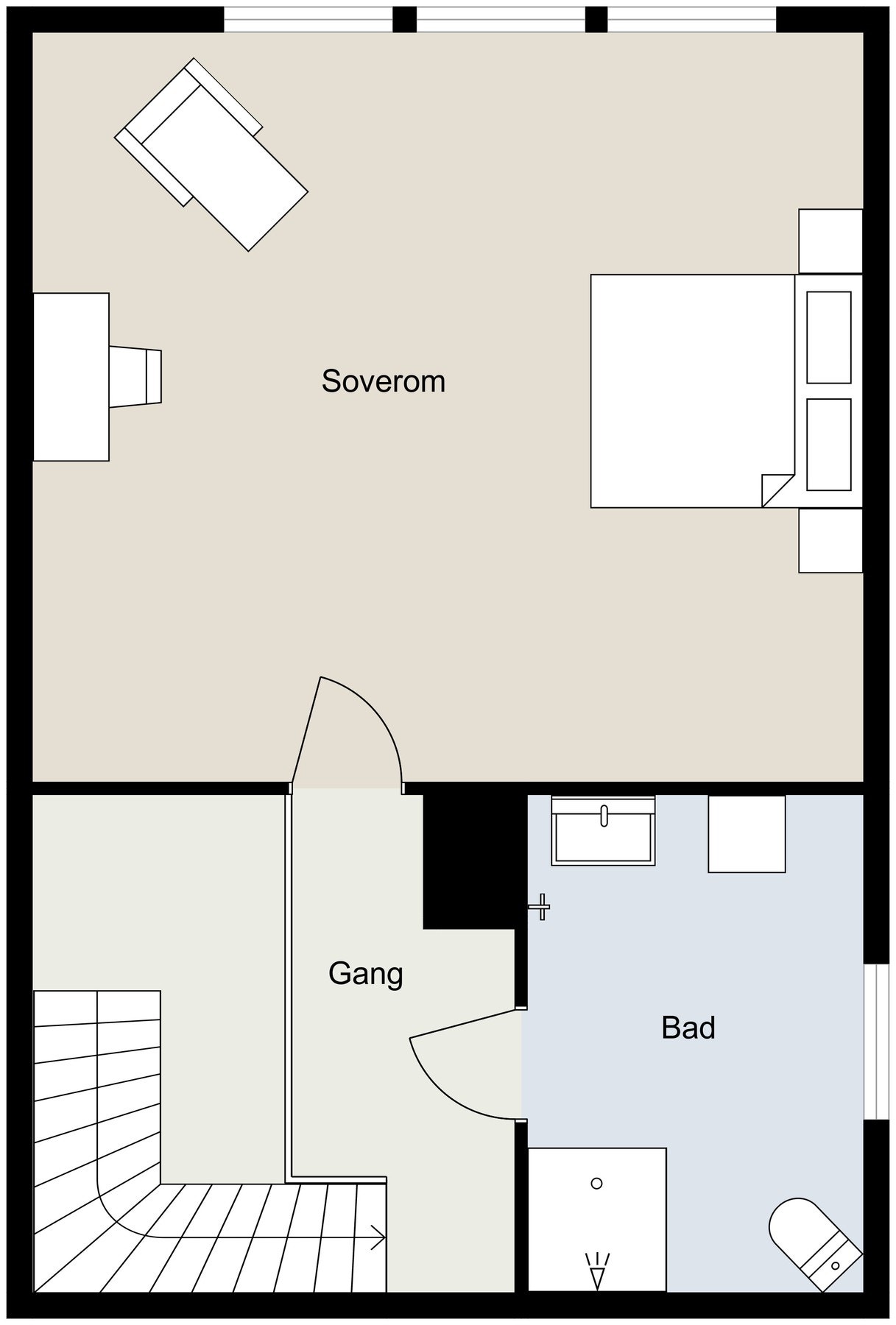 Plantegning 2.etasje Galleribilde