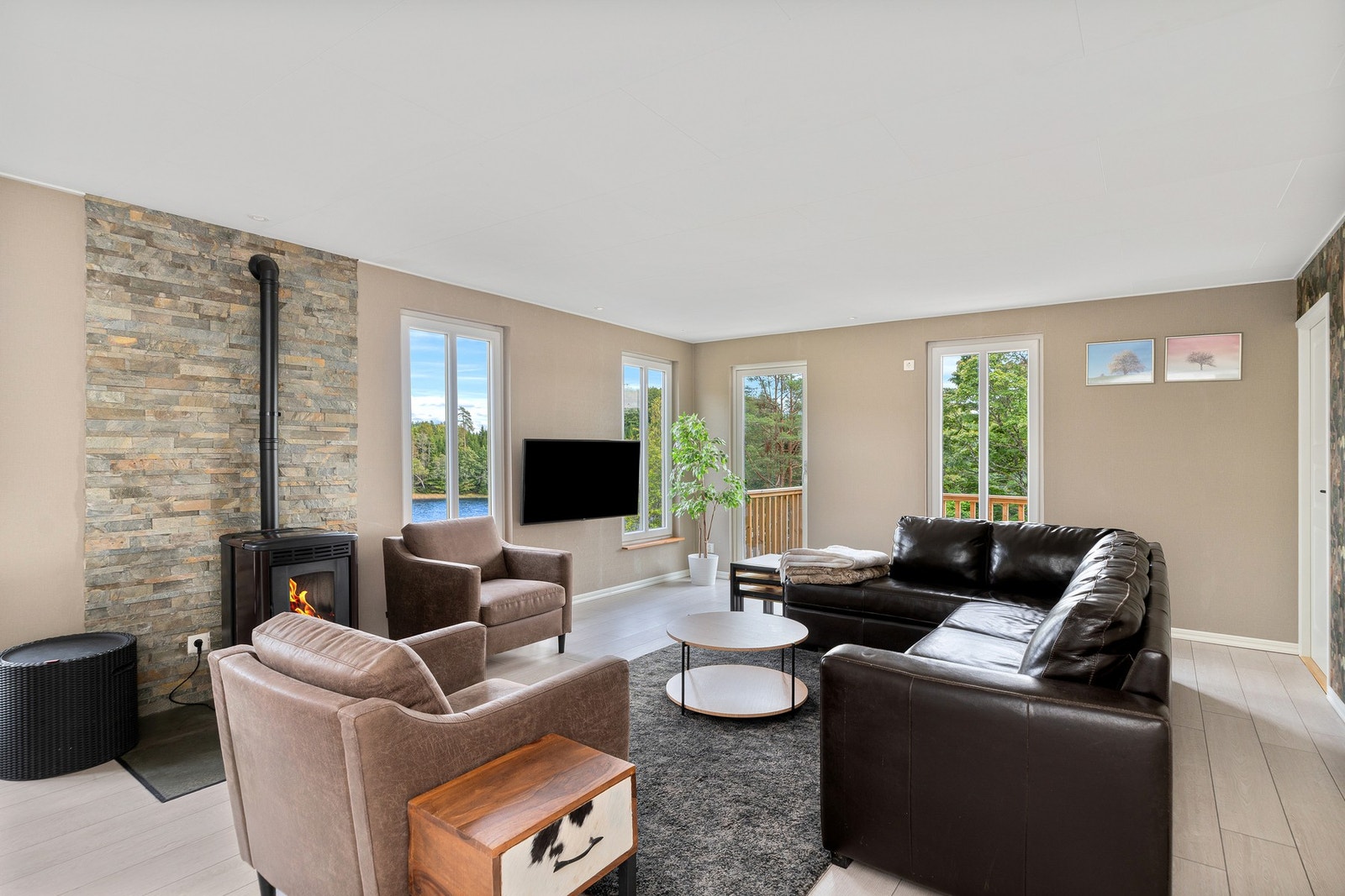 Stor stue med fine overflater. Galleribilde