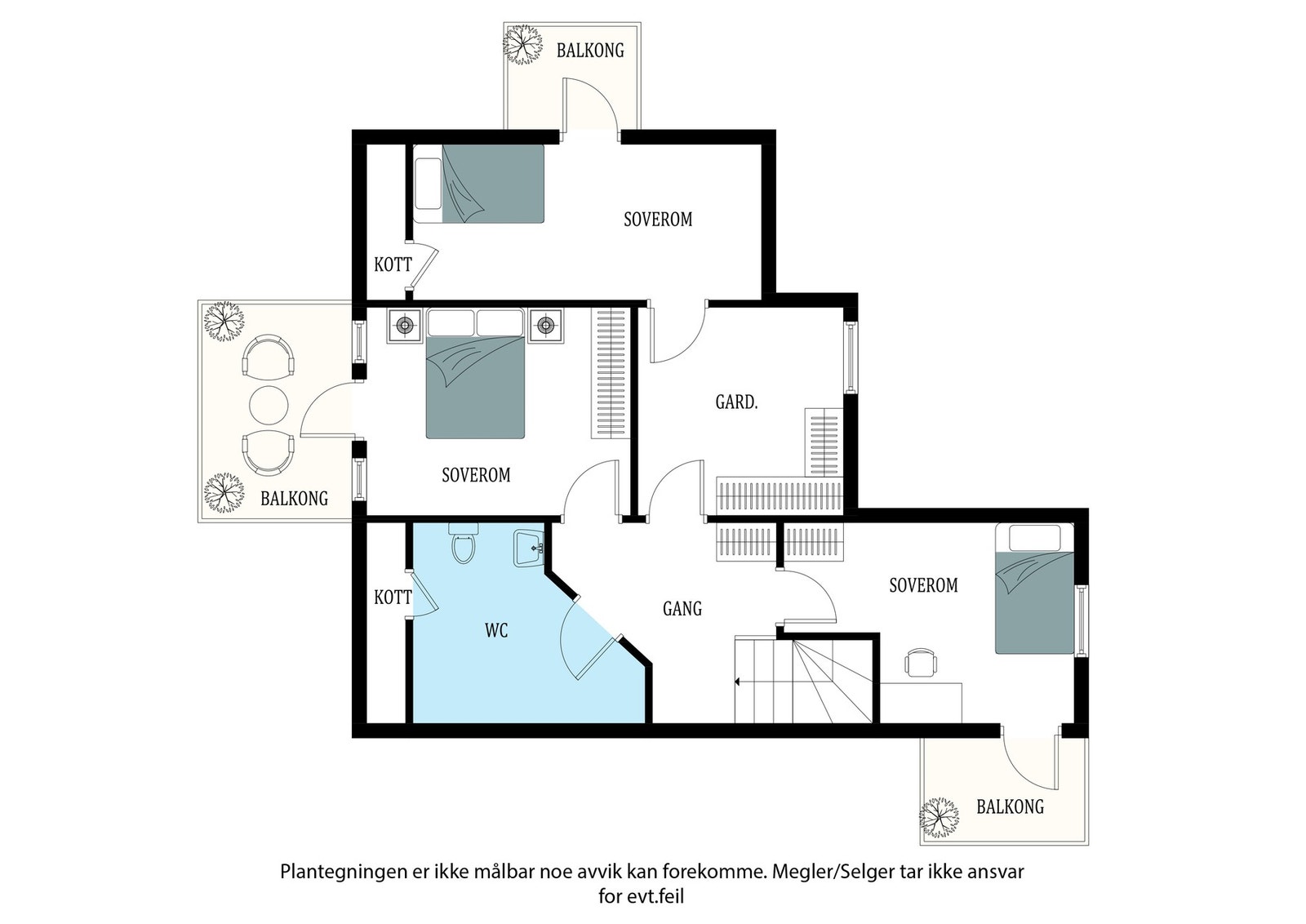 Plantegning 2.etasje Galleribilde