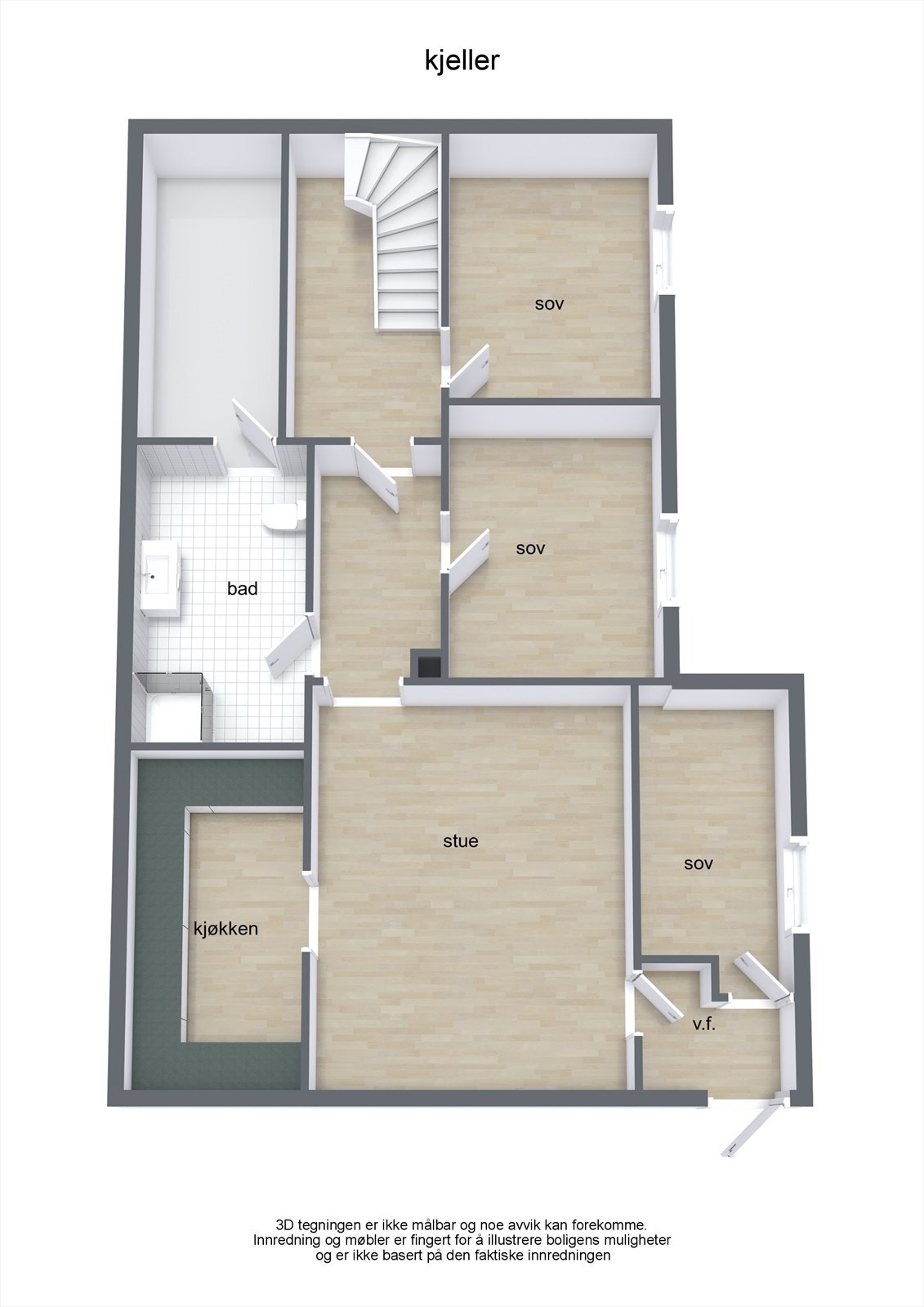 Plantegning 2. etg Galleribilde