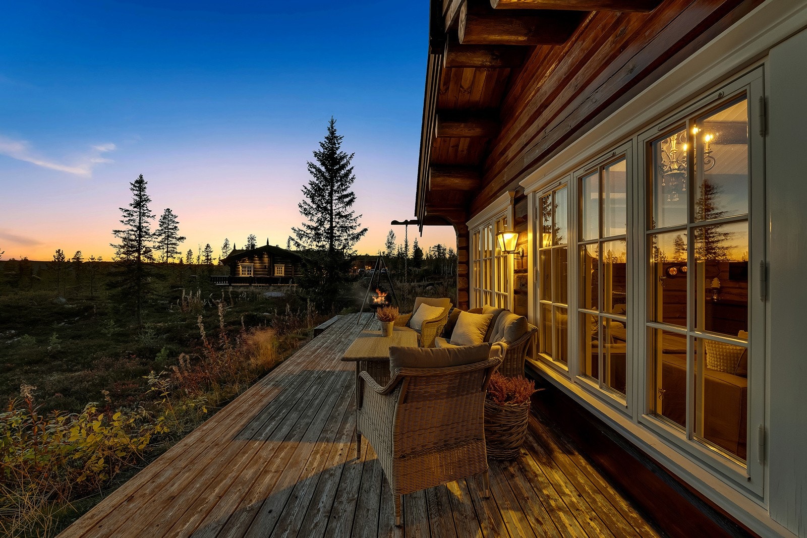 Her kan du nyte flotte solnedganger. Galleribilde