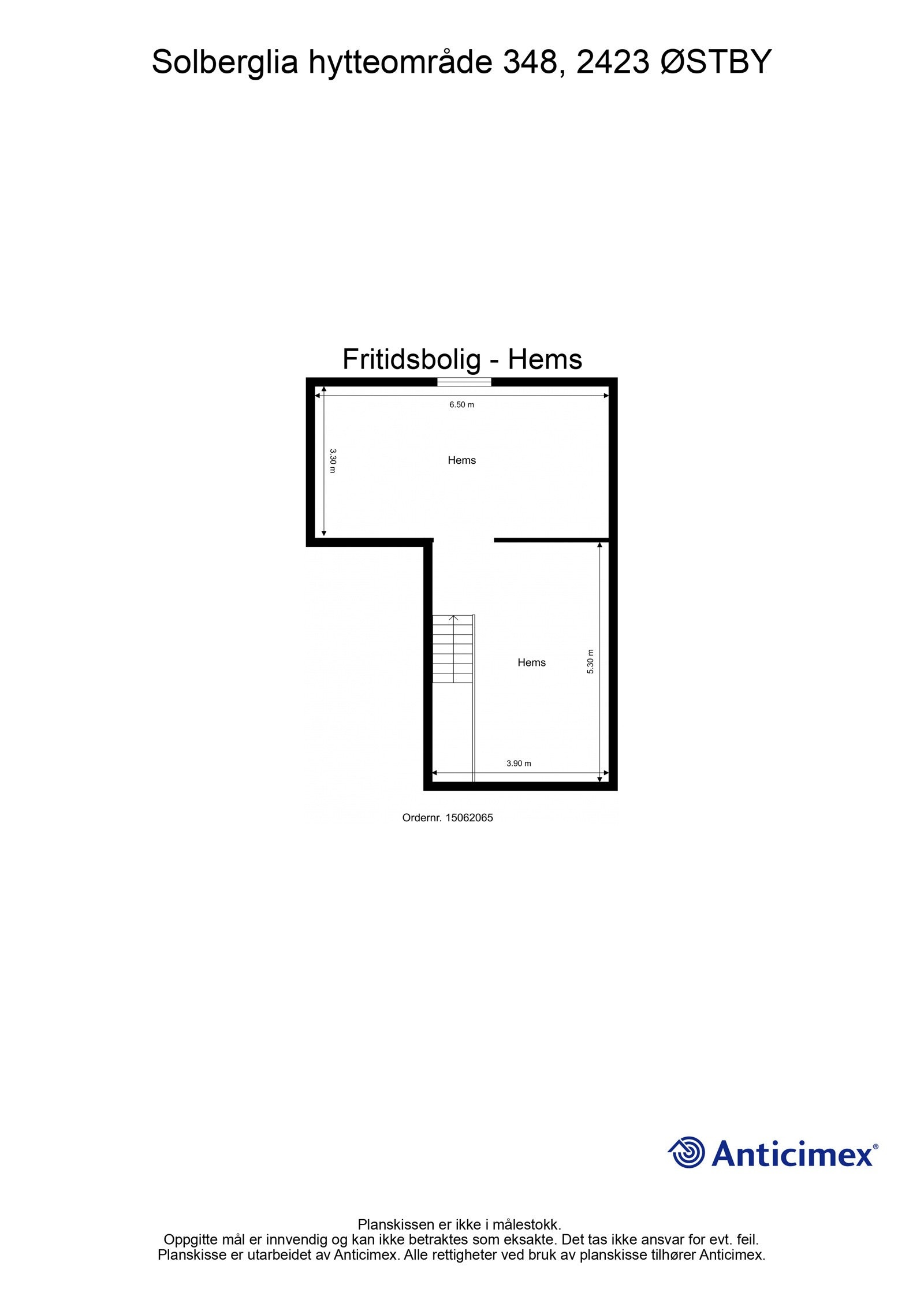 Plantegning hems. Galleribilde