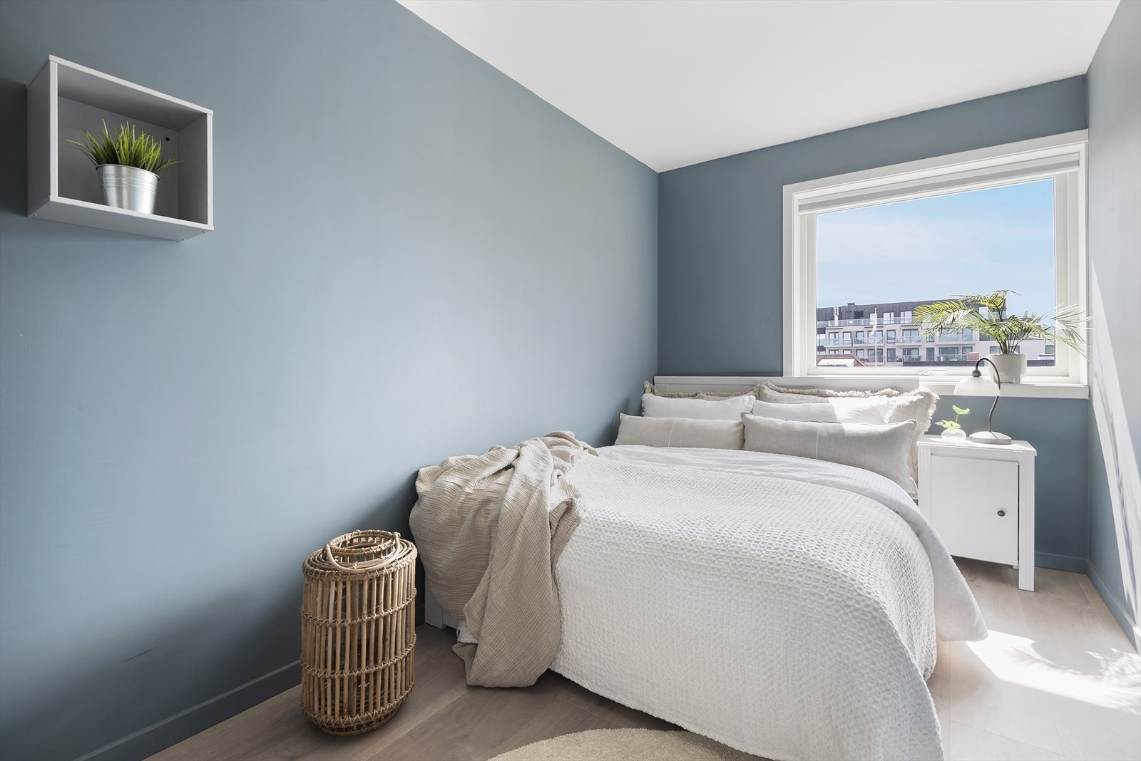 Koselig soverom i behagelig fargevalg. Galleribilde