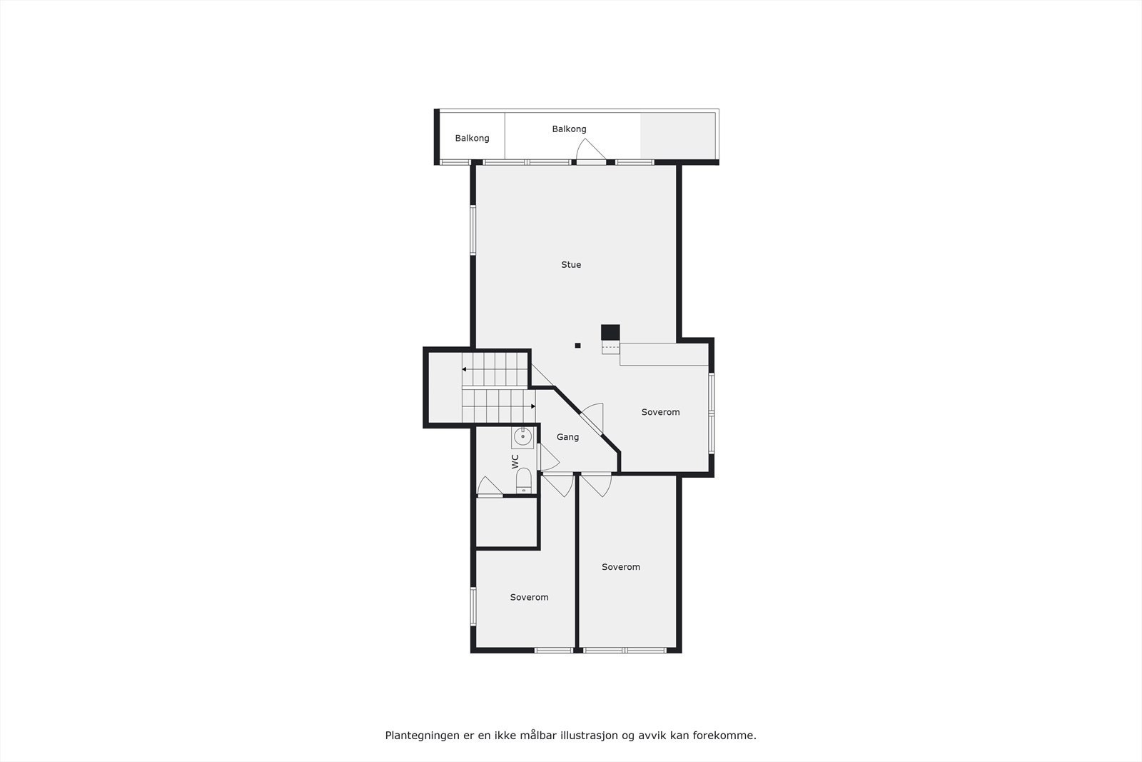 Plantegning 2 etg. Galleribilde