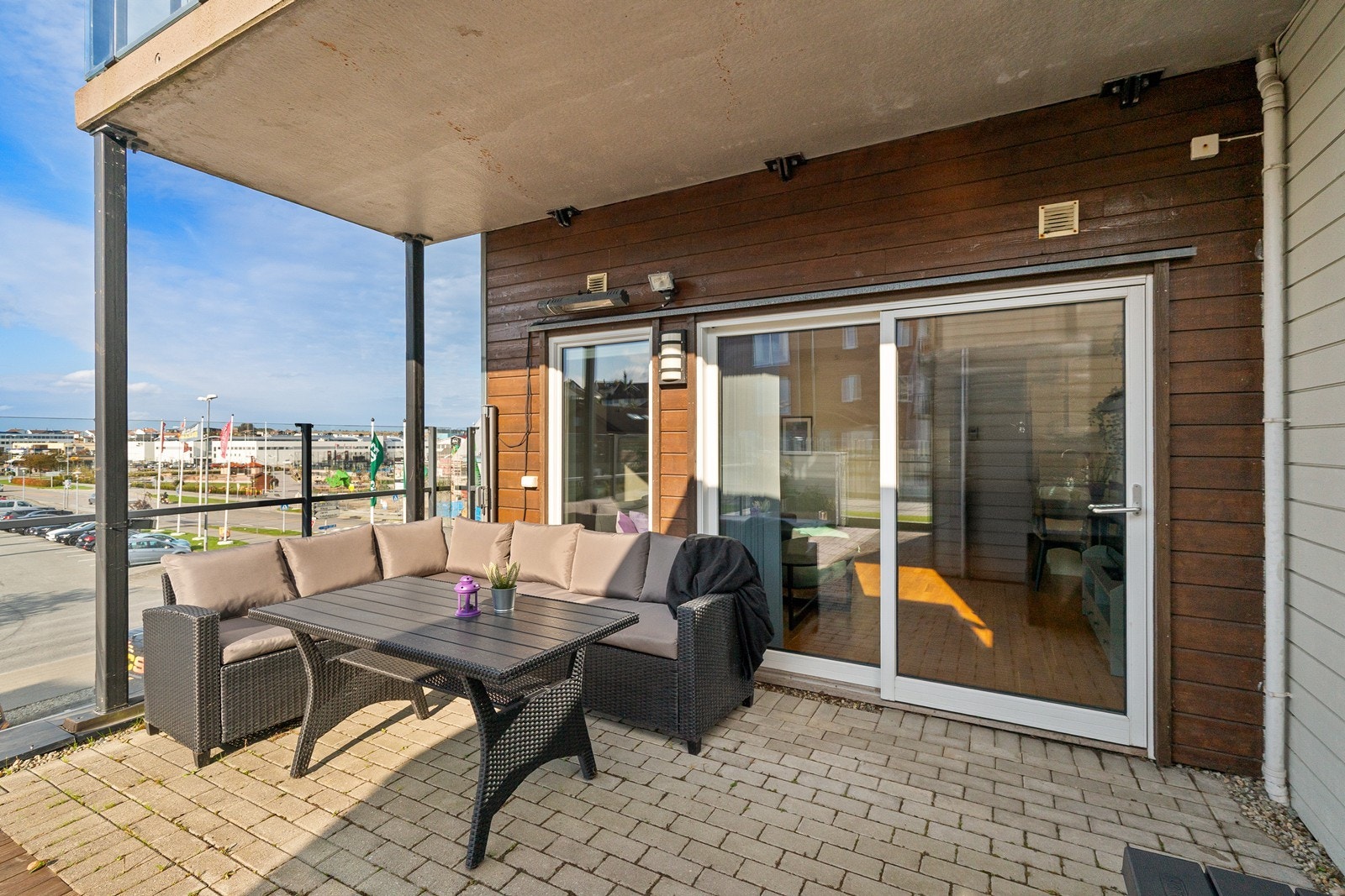 Kjekk terrasse av god størrelse Galleribilde