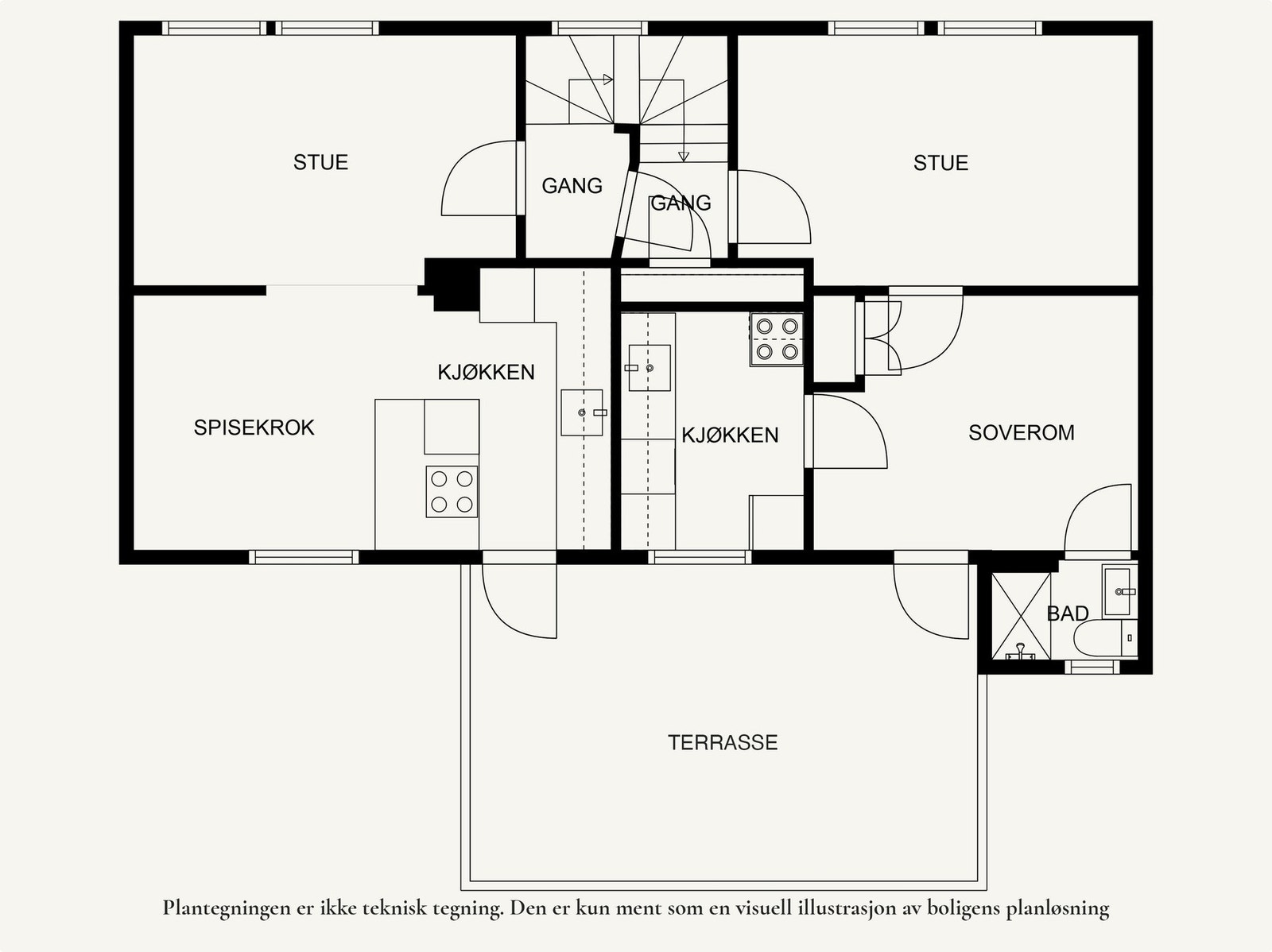 Plantegning 2. etg. Galleribilde