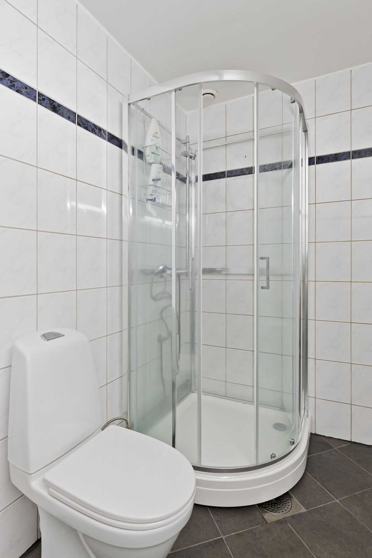 Dusjhjørne med glassdør Galleribilde