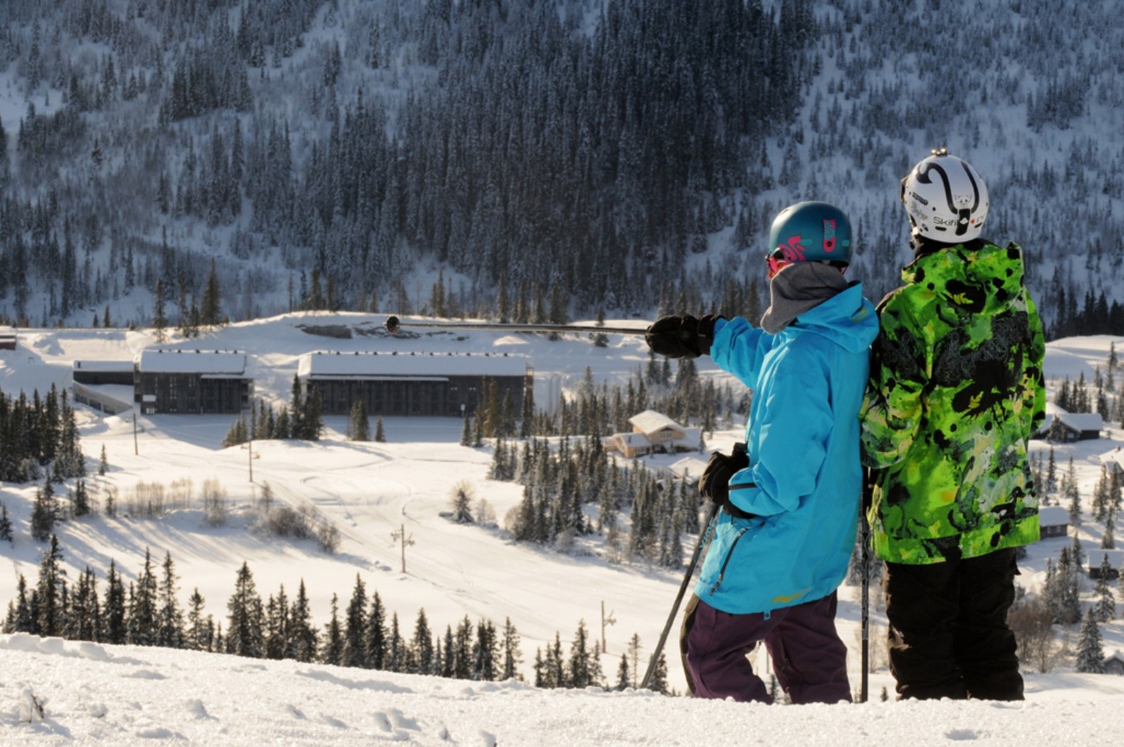 Fra alpinbakken ved tomteområdet Galleribilde