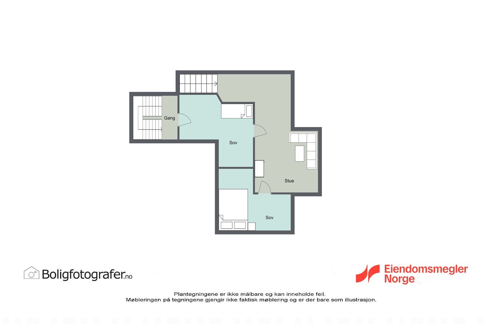 Loftsetasje: etasjen kommer man til enten fra leiligheten i 2. etasje eller trappegang. Et loftsrom leies i dag ut for kr. 8500,- inkl strøm (deles da på kjøkken og bad med 2. etasje). Galleribilde