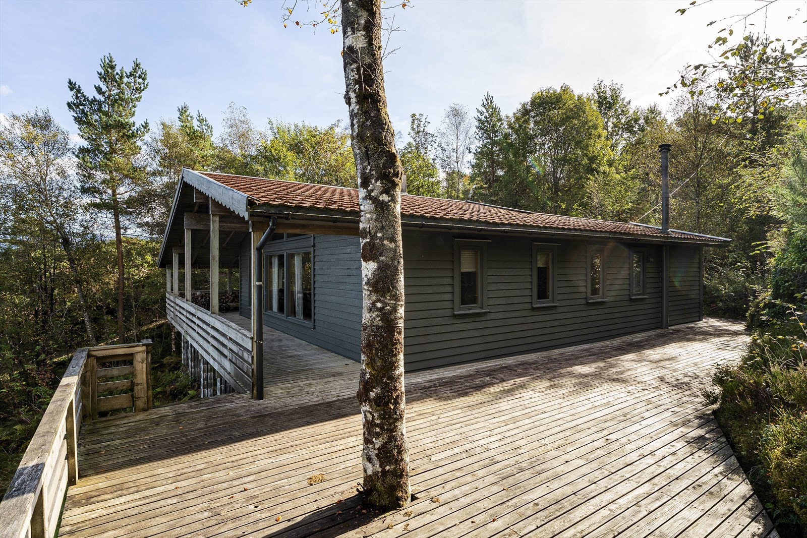 Frodig og stor tomt på ca. 1508,7 kvm i naturskjønne omgivelser. Galleribilde