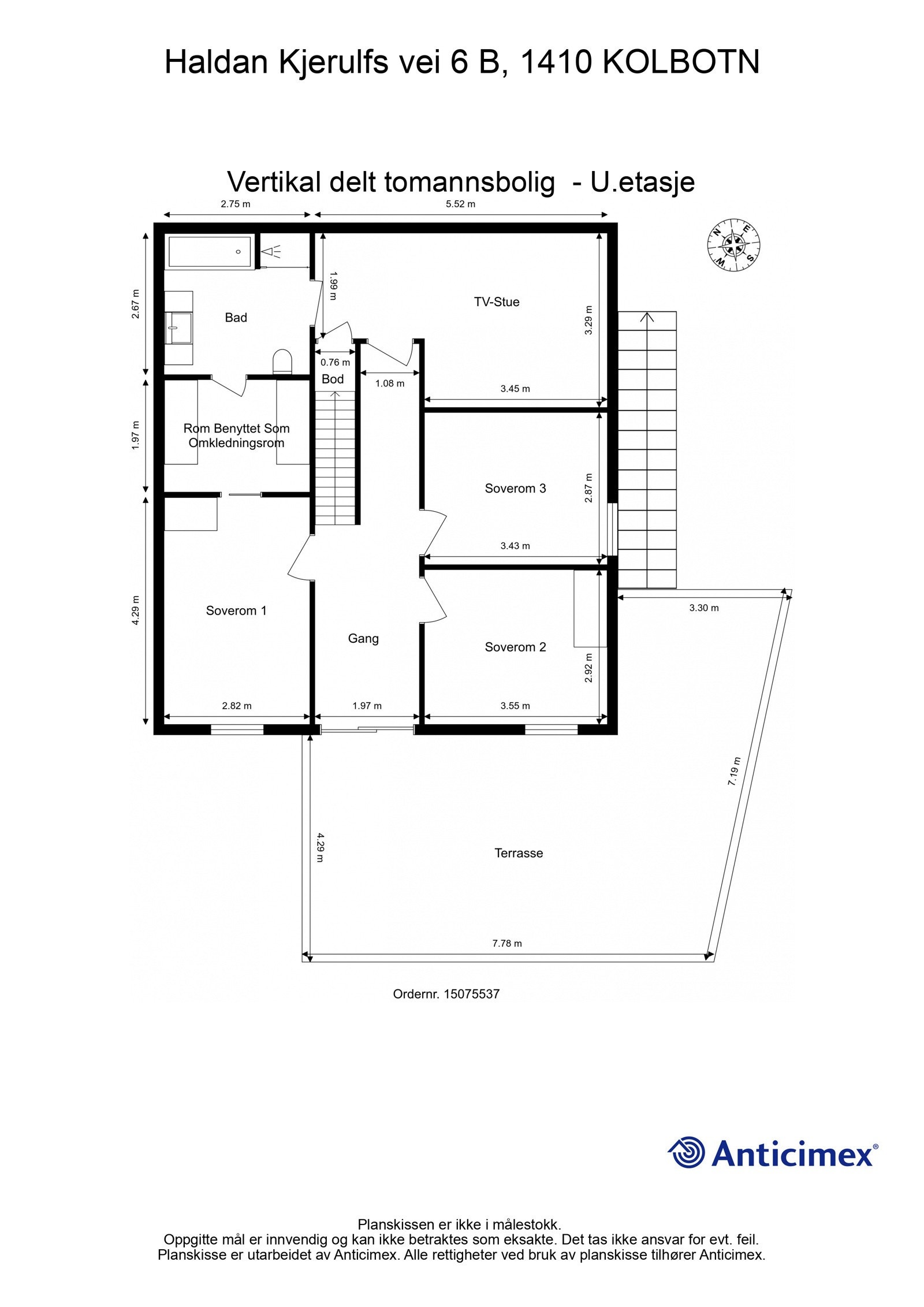 Plantegning u. etasje Galleribilde
