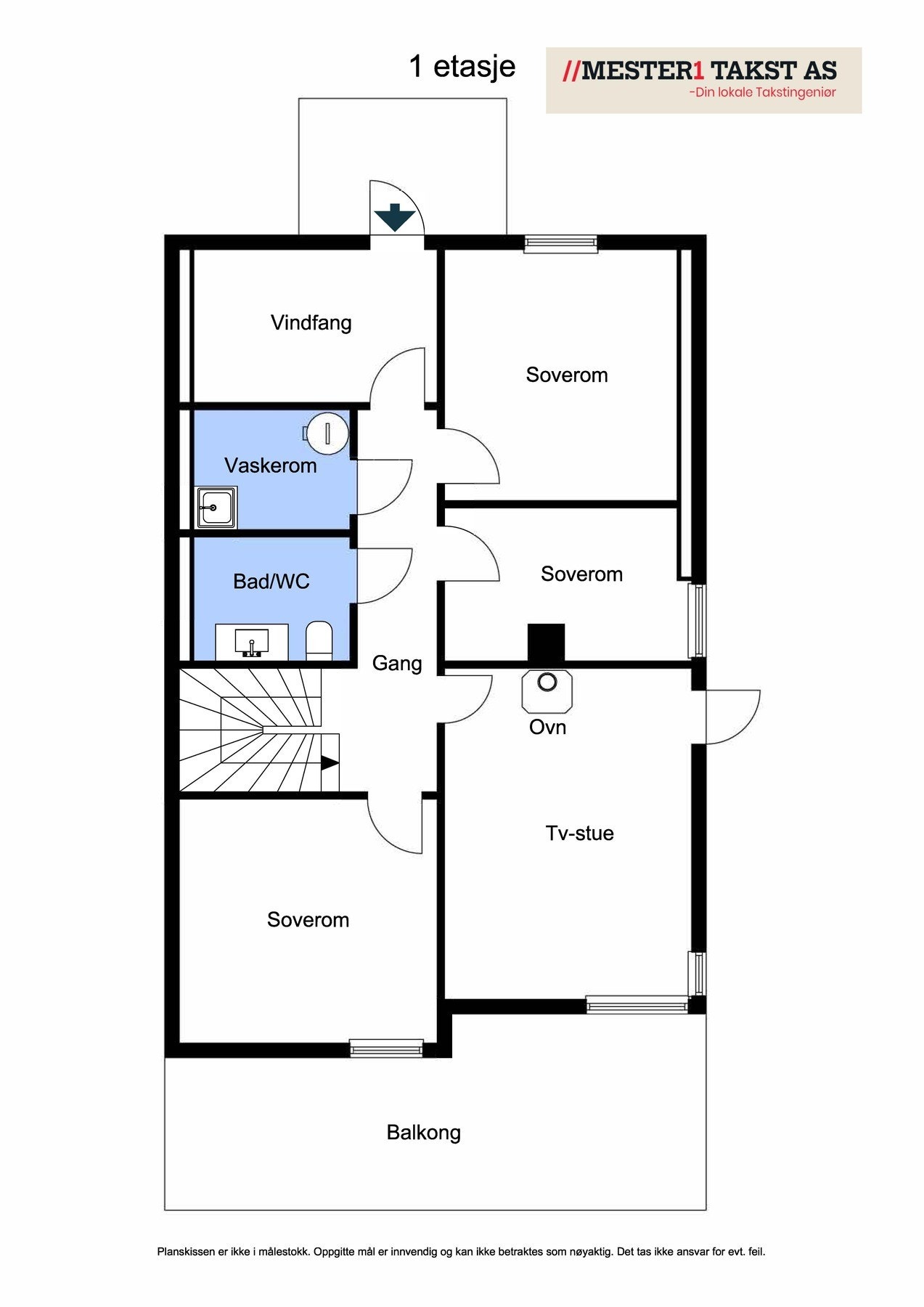 Planskisse - 1.etasje Galleribilde