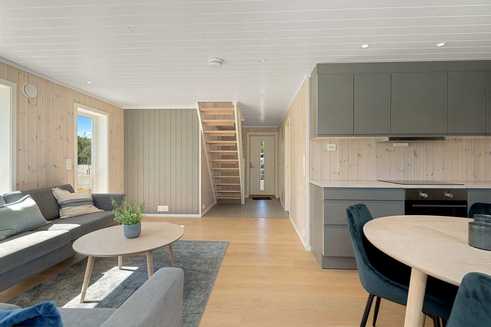 Åpen stue- og kjøkkenløsning Galleribilde