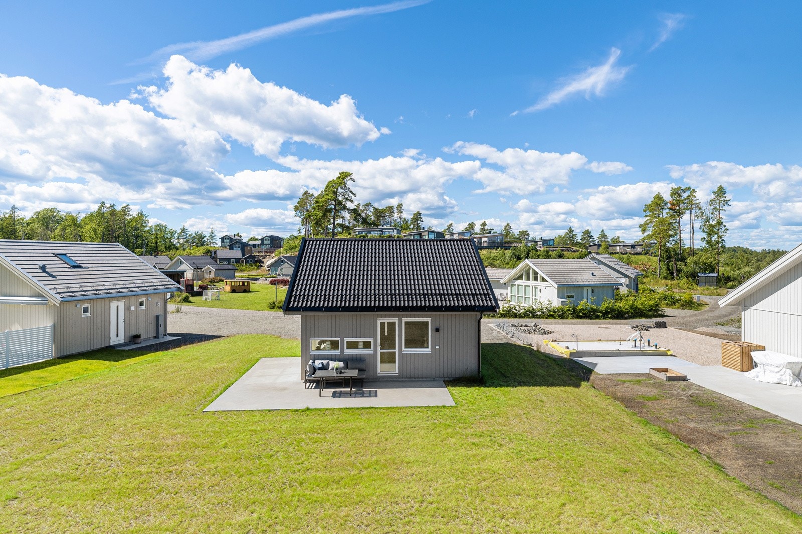Alveberget er et nyere hyttefelt med moderne standard Galleribilde