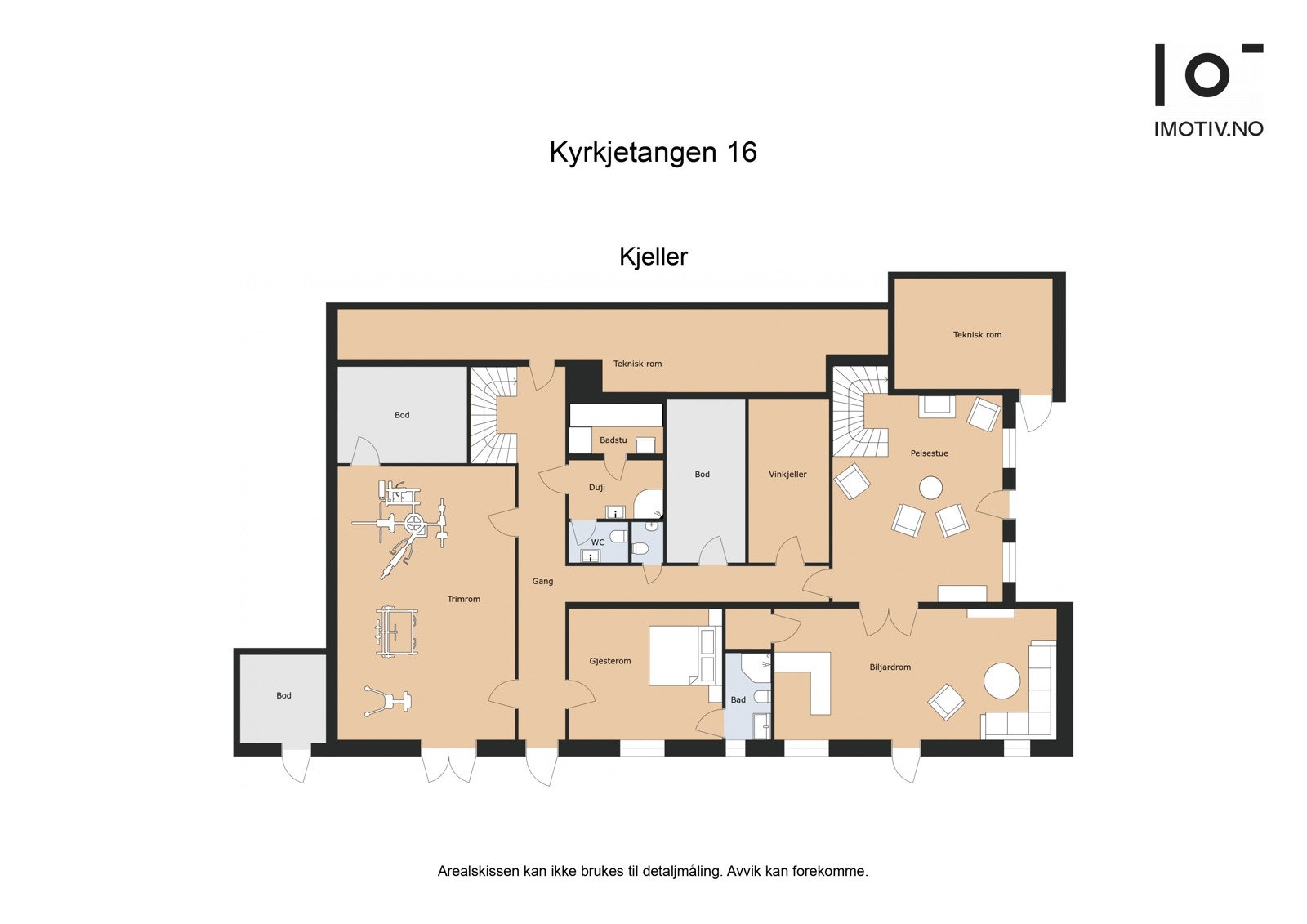 - Planløsning underetasje - Galleribilde