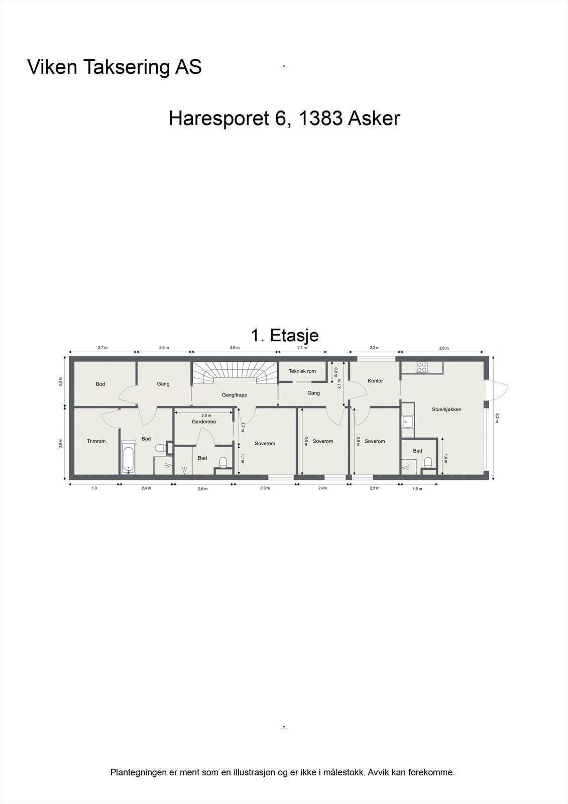 Plantegning - 1. Etasje Galleribilde