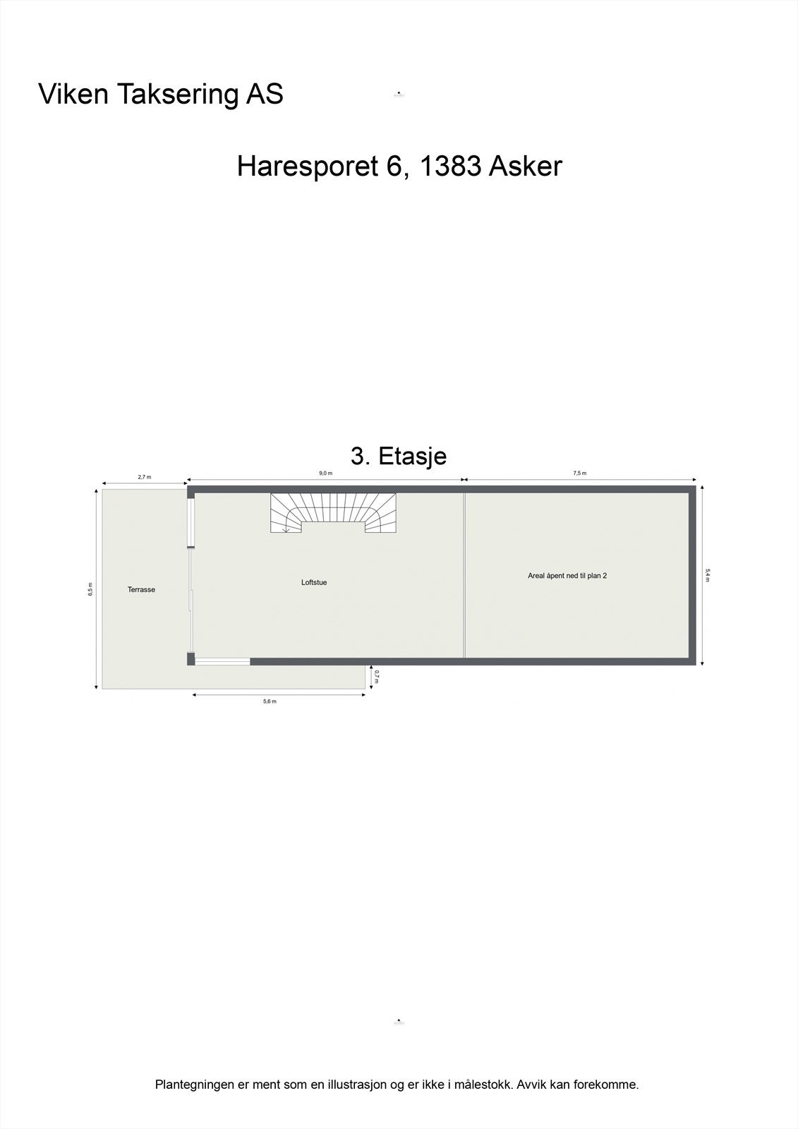 Plantegning - 3. Etasje Galleribilde