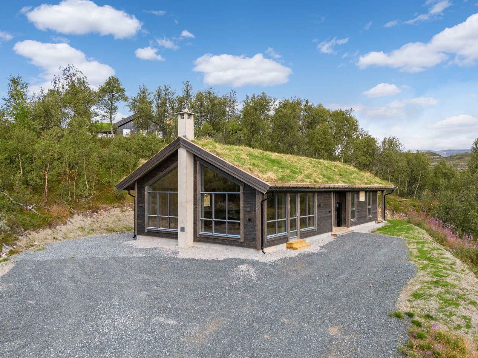 Nybygd hytte fra 2025. Galleribilde