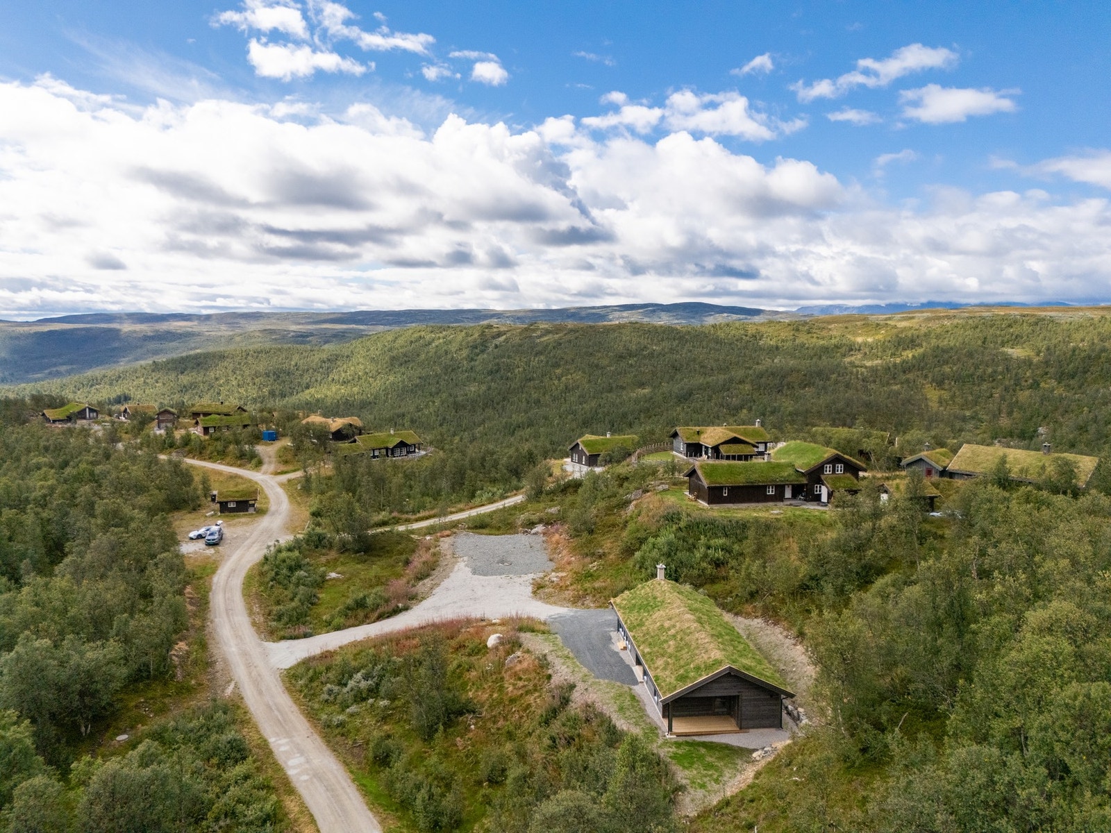 I området er det flere hytter. Galleribilde