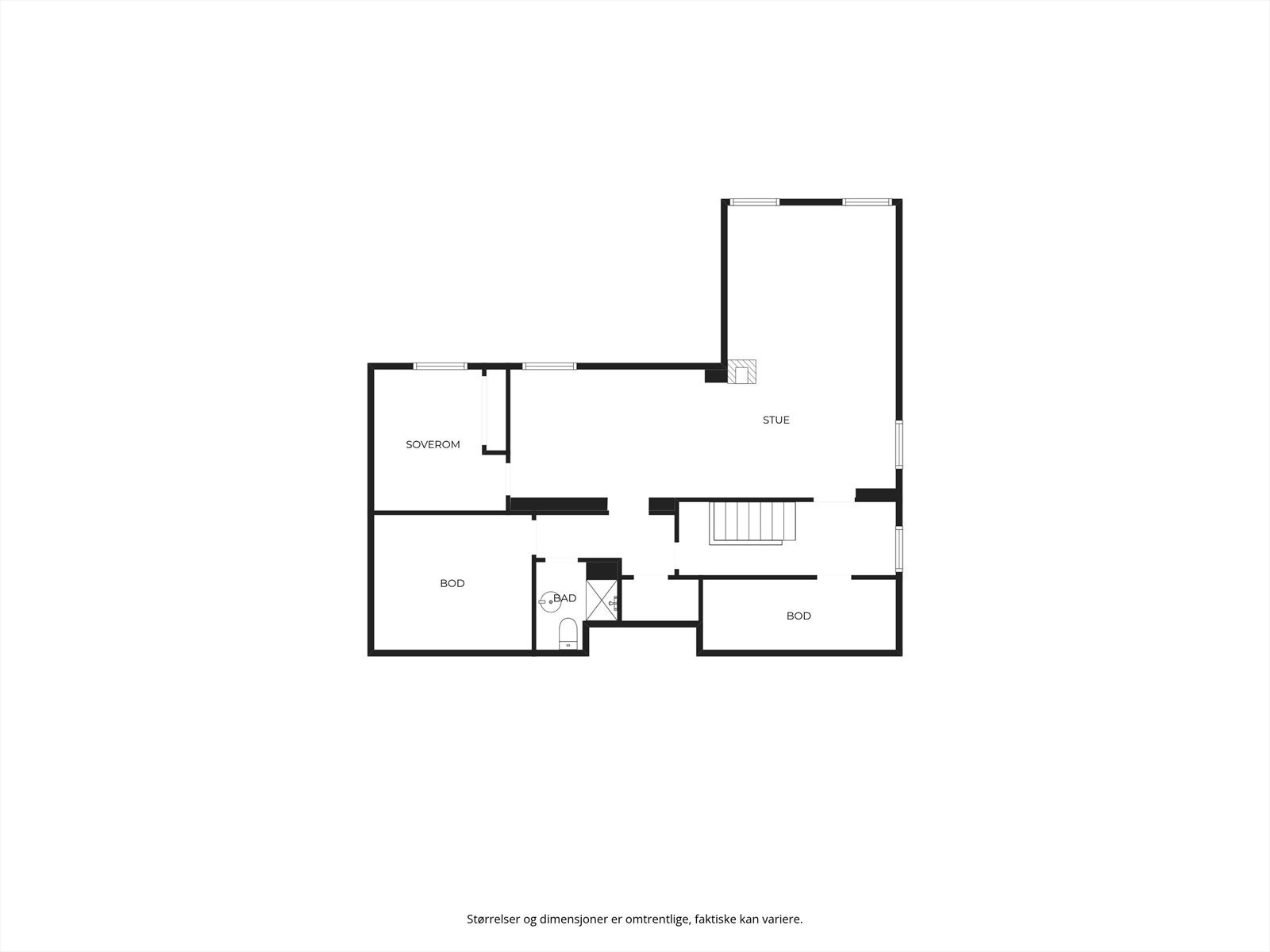 Plantegning kjeller. Galleribilde