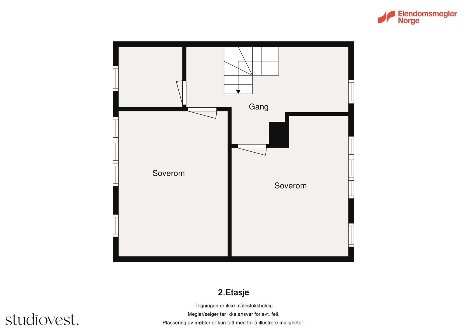 Plantegning 2.etasje anneks. Galleribilde