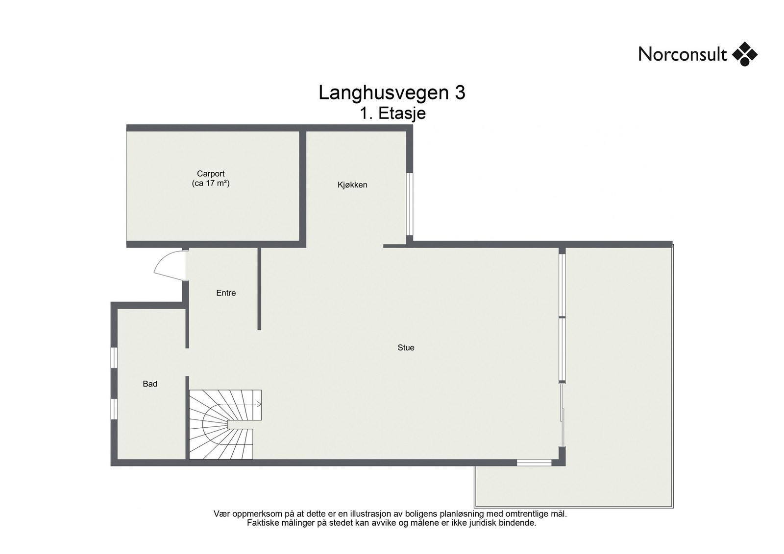 Planskisse - 1.etasje Galleribilde