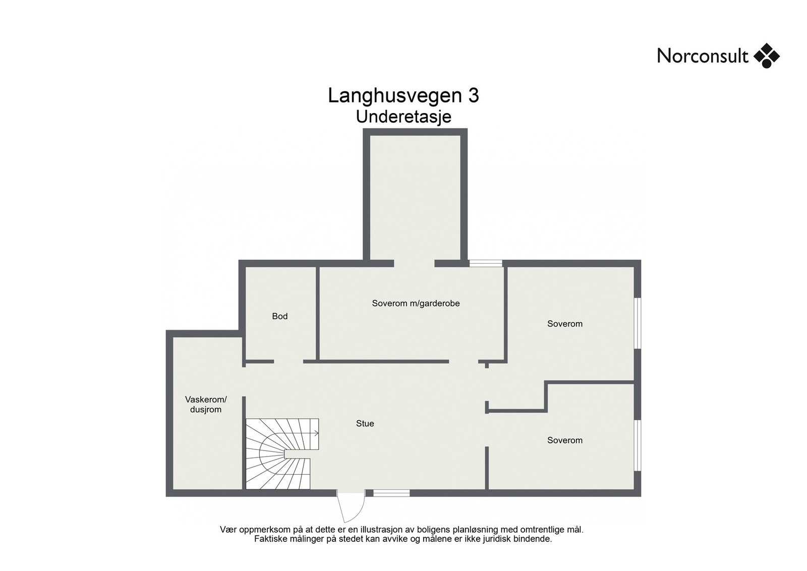 Planskisse - Underetasje Galleribilde