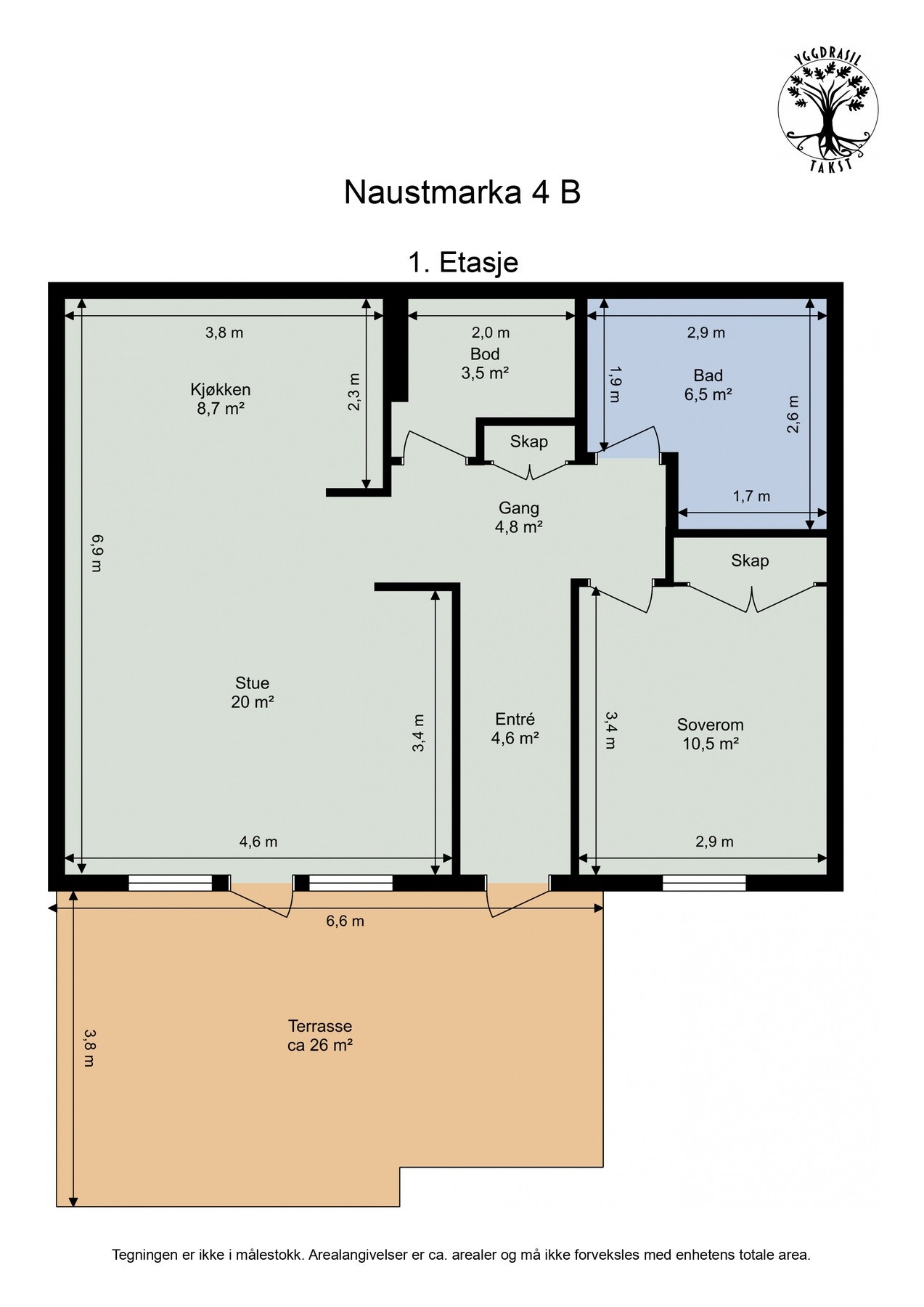 Planskisse Galleribilde