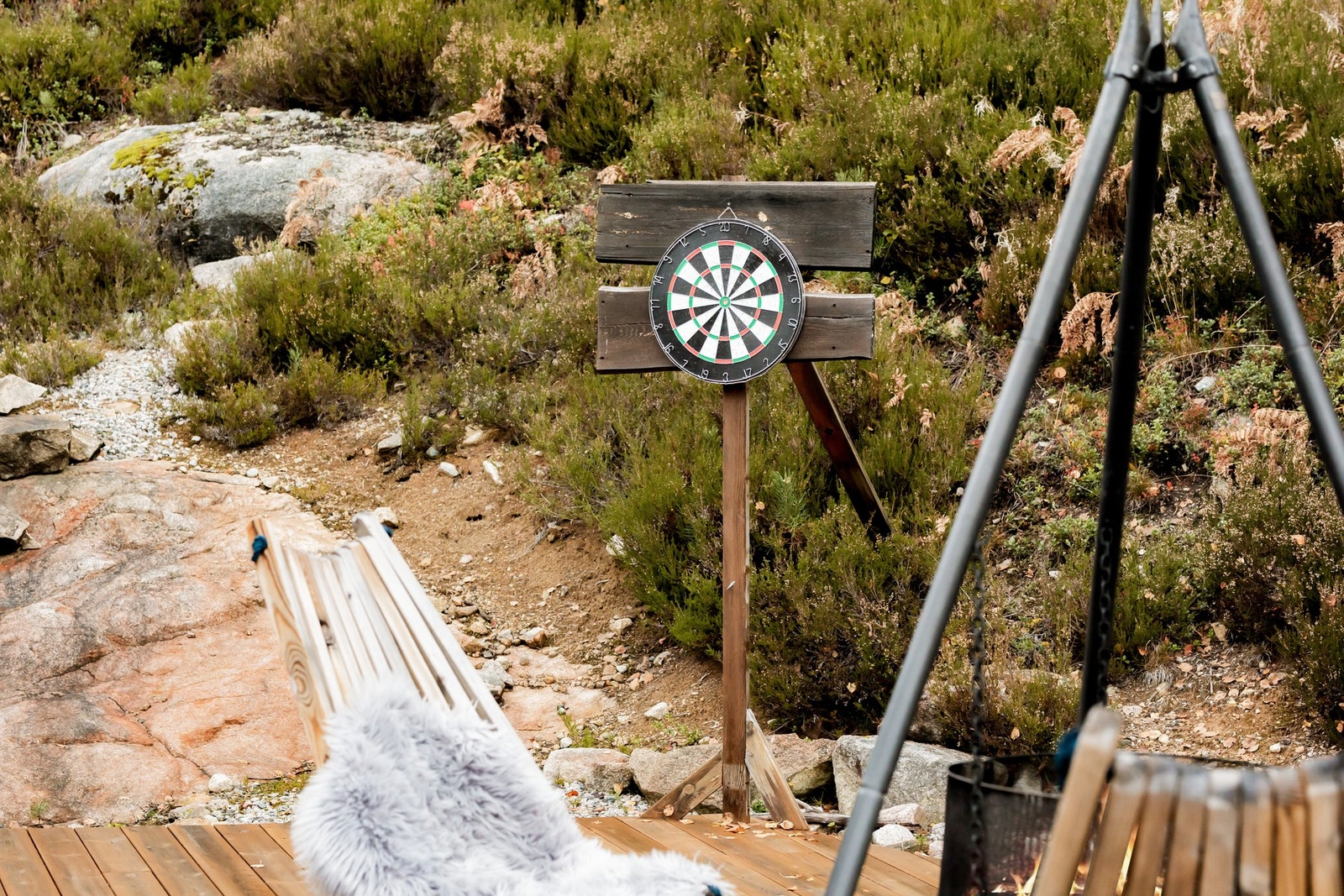 Hytta ligger helt for seg selv uten noe innsyn. Galleribilde