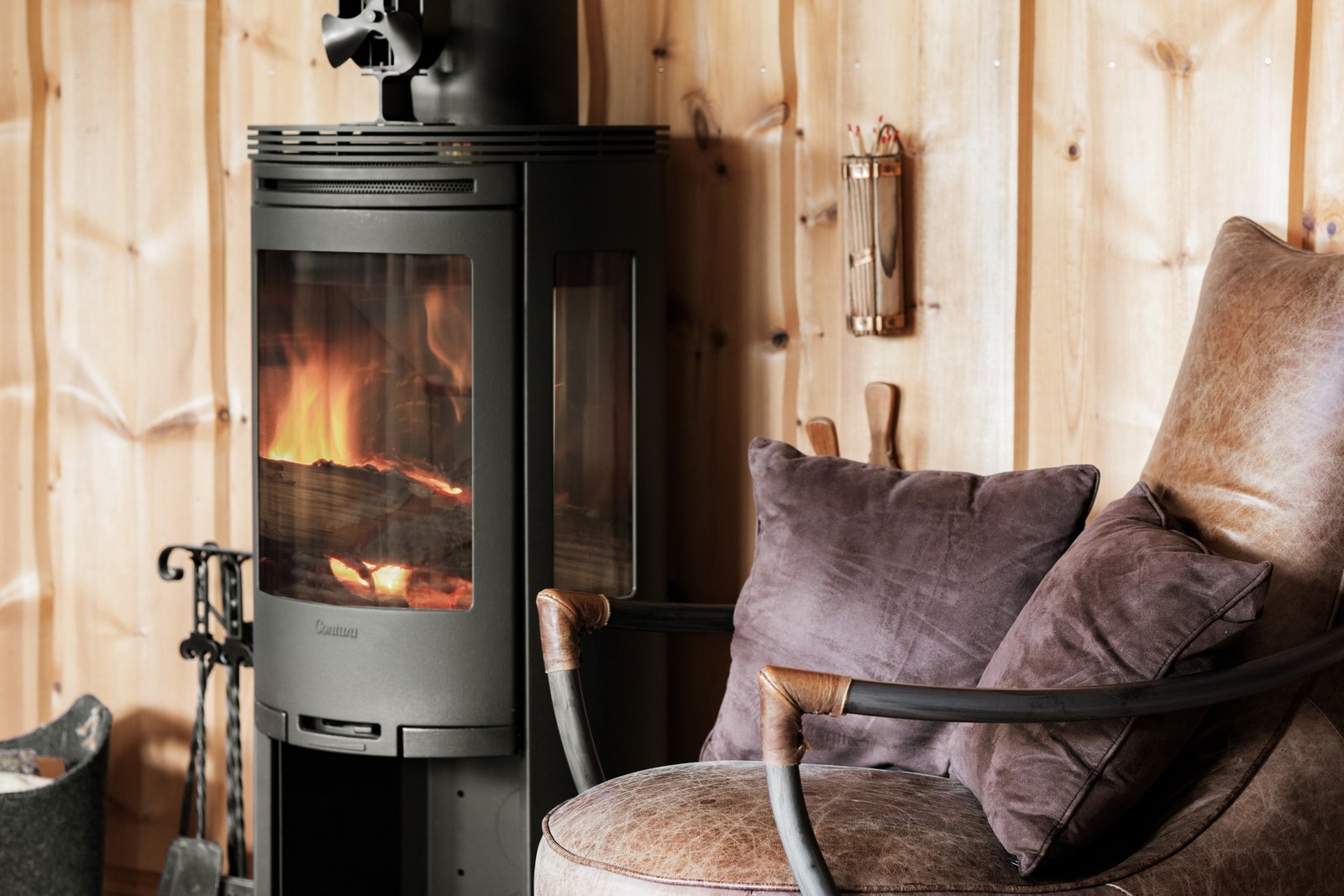 Peisovn som gir god oppvarming. Galleribilde