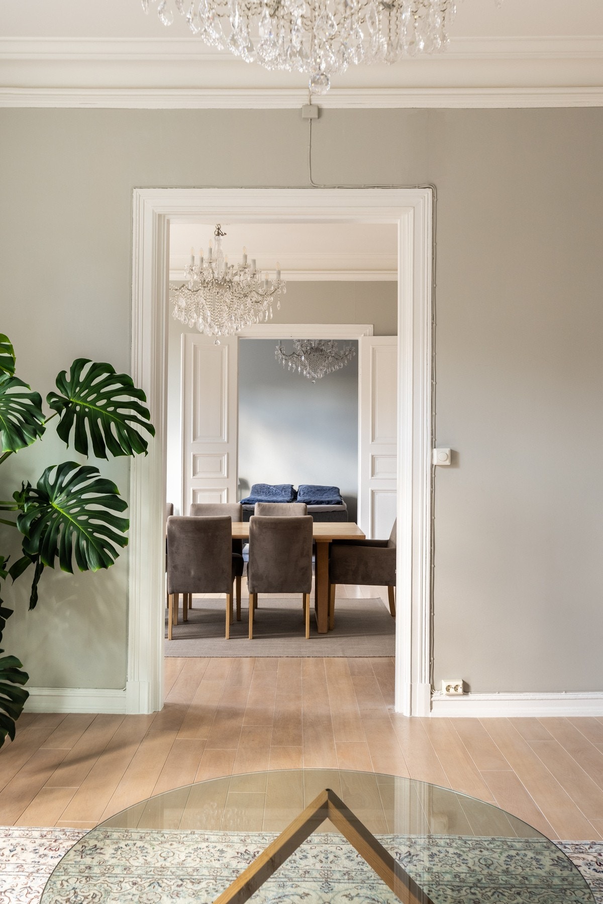 Her er det mulighet for å innrede med "tre stuer på rad". Galleribilde