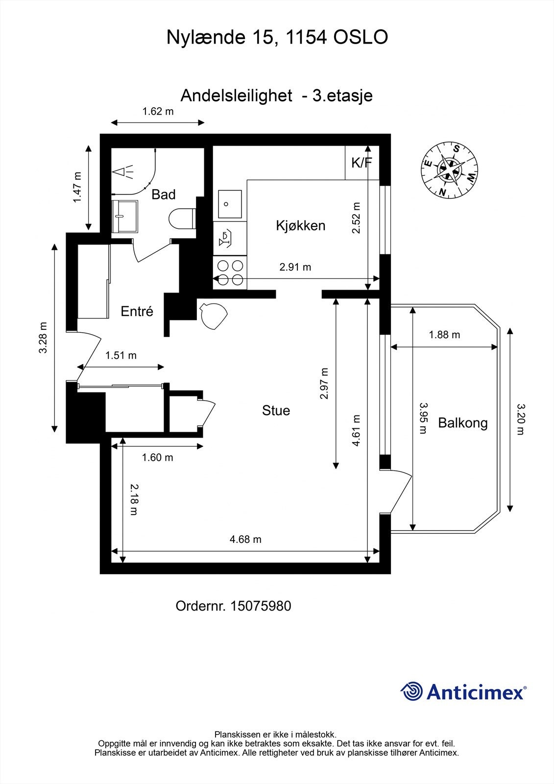 Plantegning 3. etasje. Galleribilde
