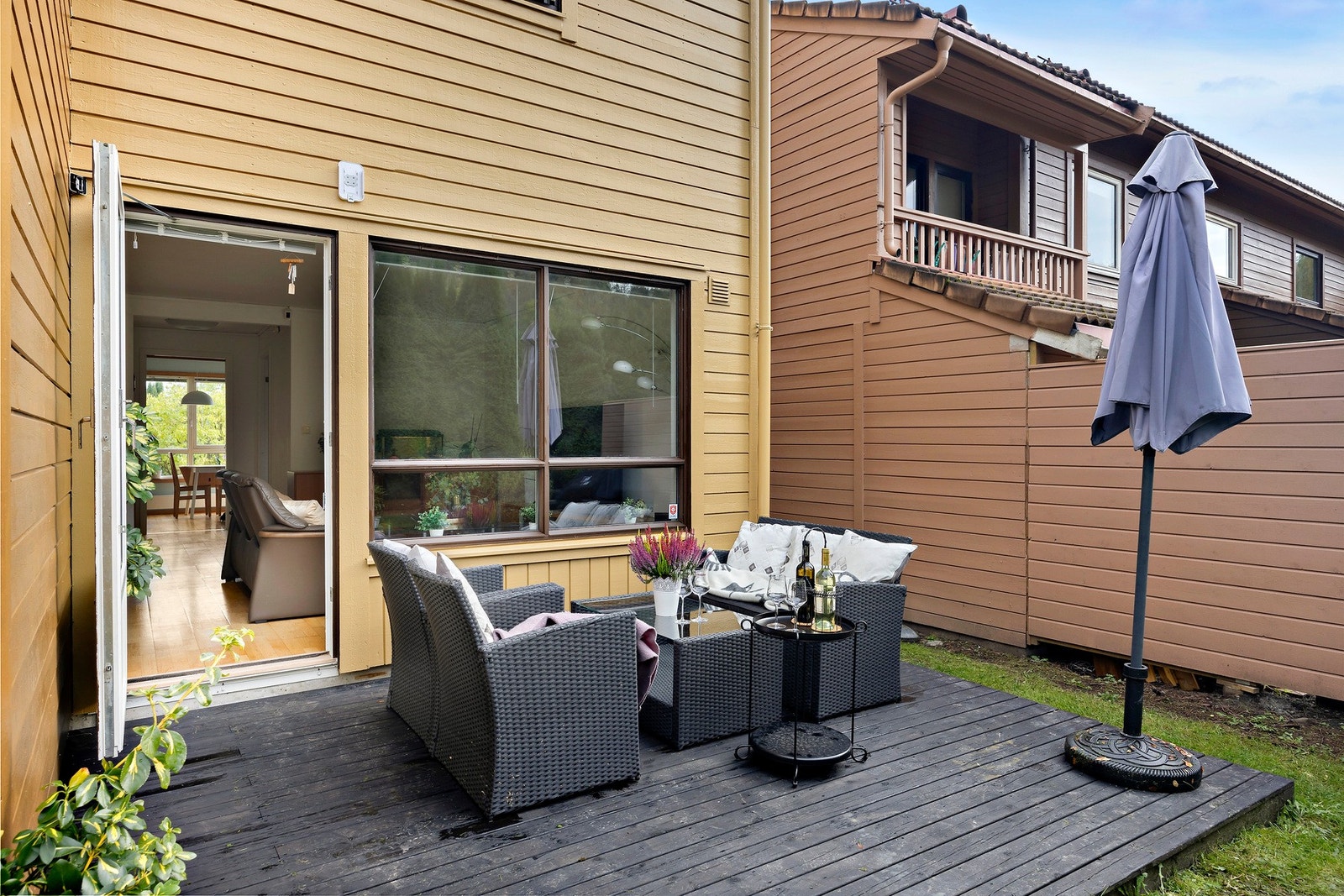 Plattingen er på hele 11 kvm - perfekt for sosiale sammenkomster. Galleribilde