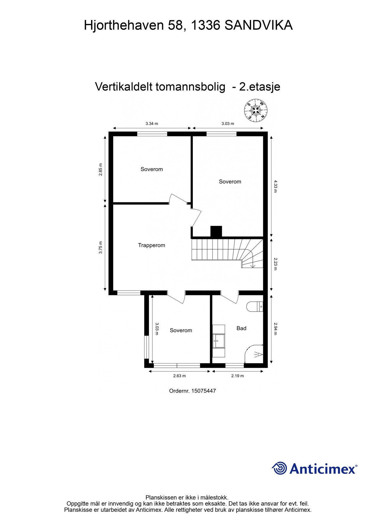 Plantegning 2. etasje. Galleribilde