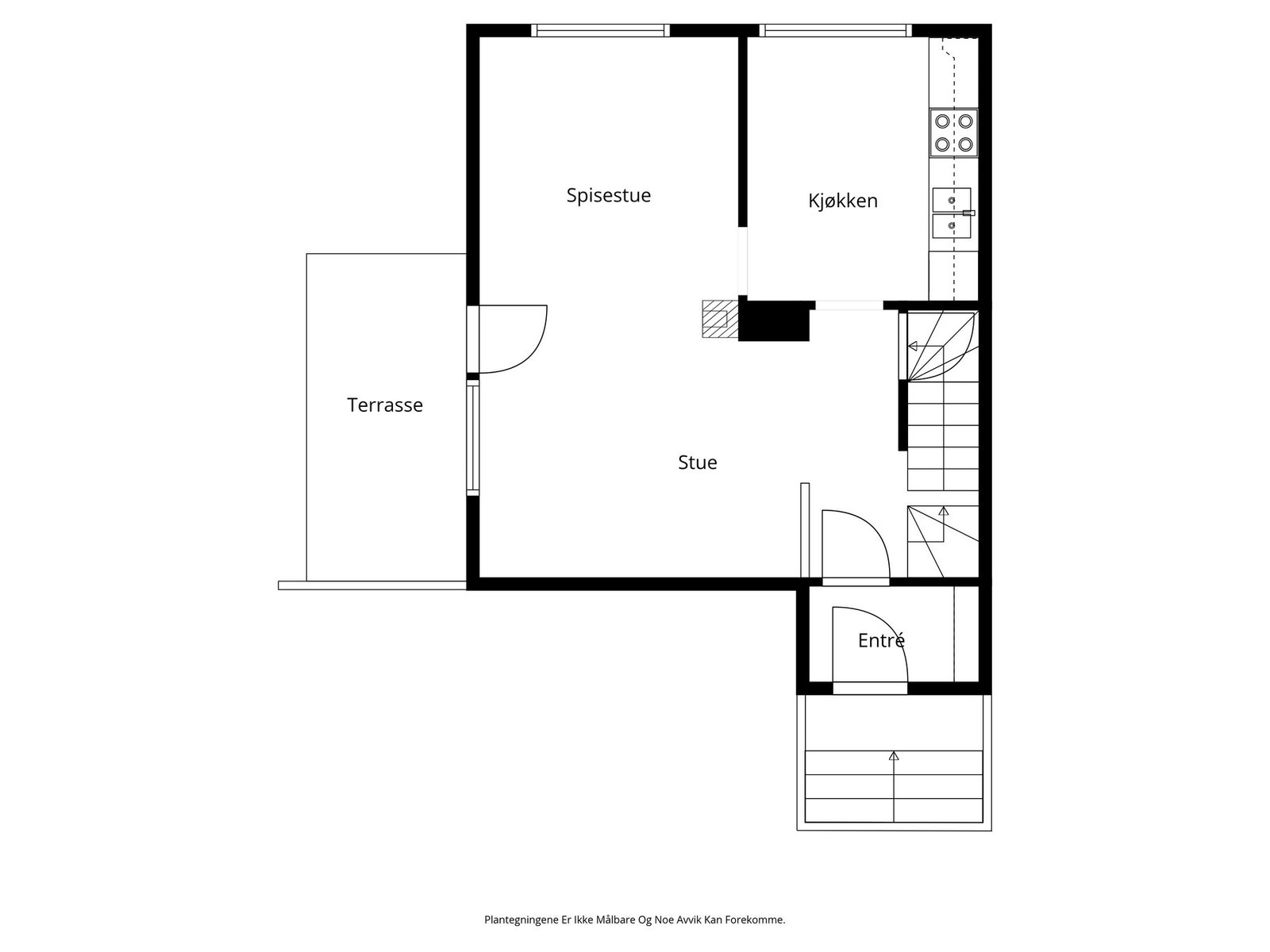 Plantegning 1. etasje Galleribilde