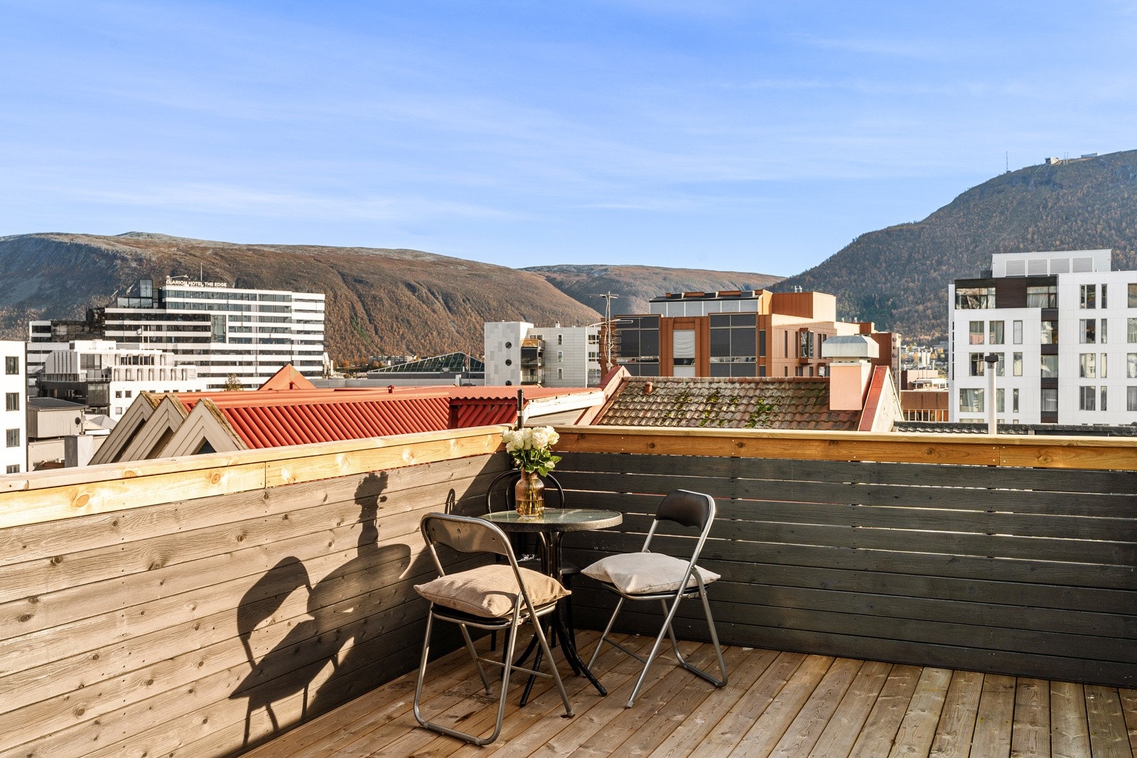 Sameiet har felles takterrasse i øverste etasje!