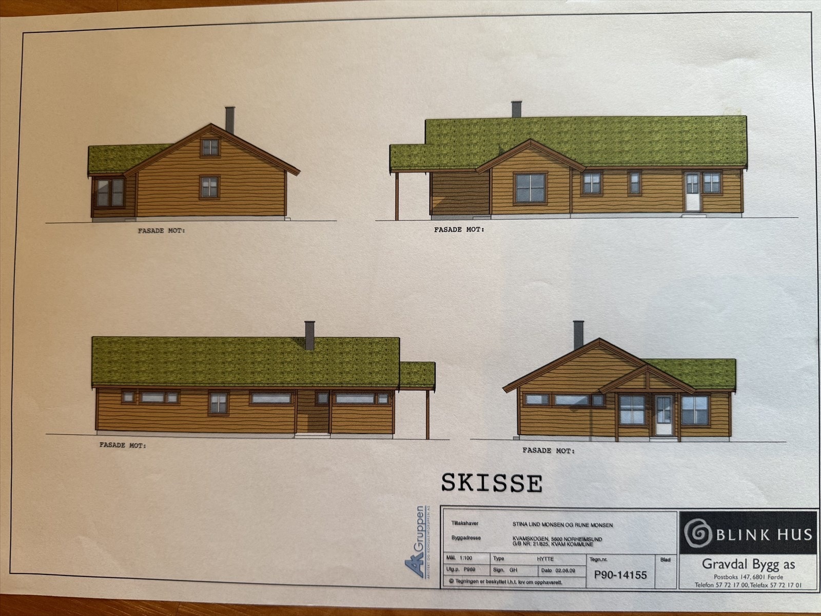 Hytte tegnet og gitt rammetillatelse til i 2009. Dette er kun for en referanse, tiltak må søkes på ny Galleribilde