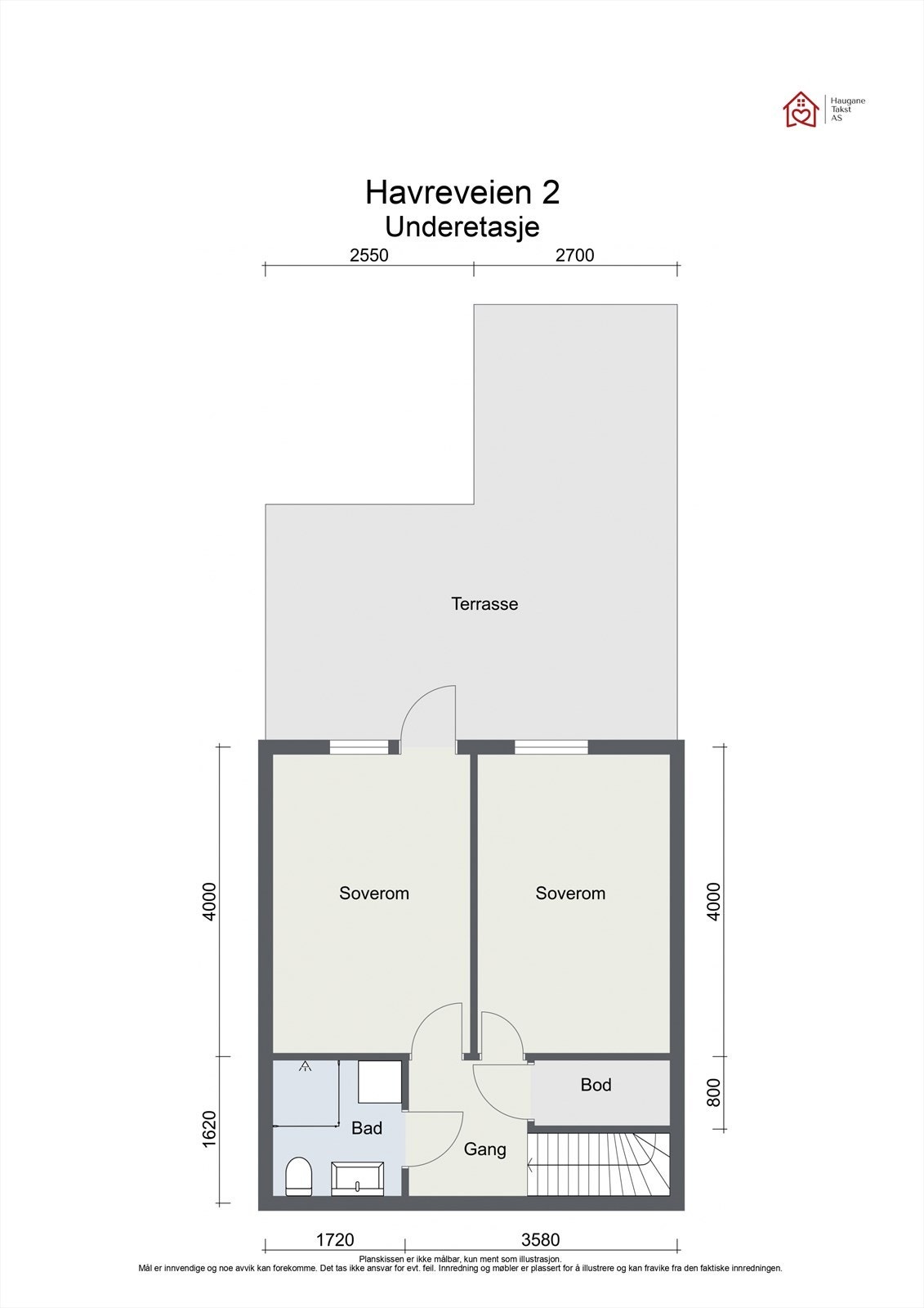 Plantegning - Underetasje Galleribilde