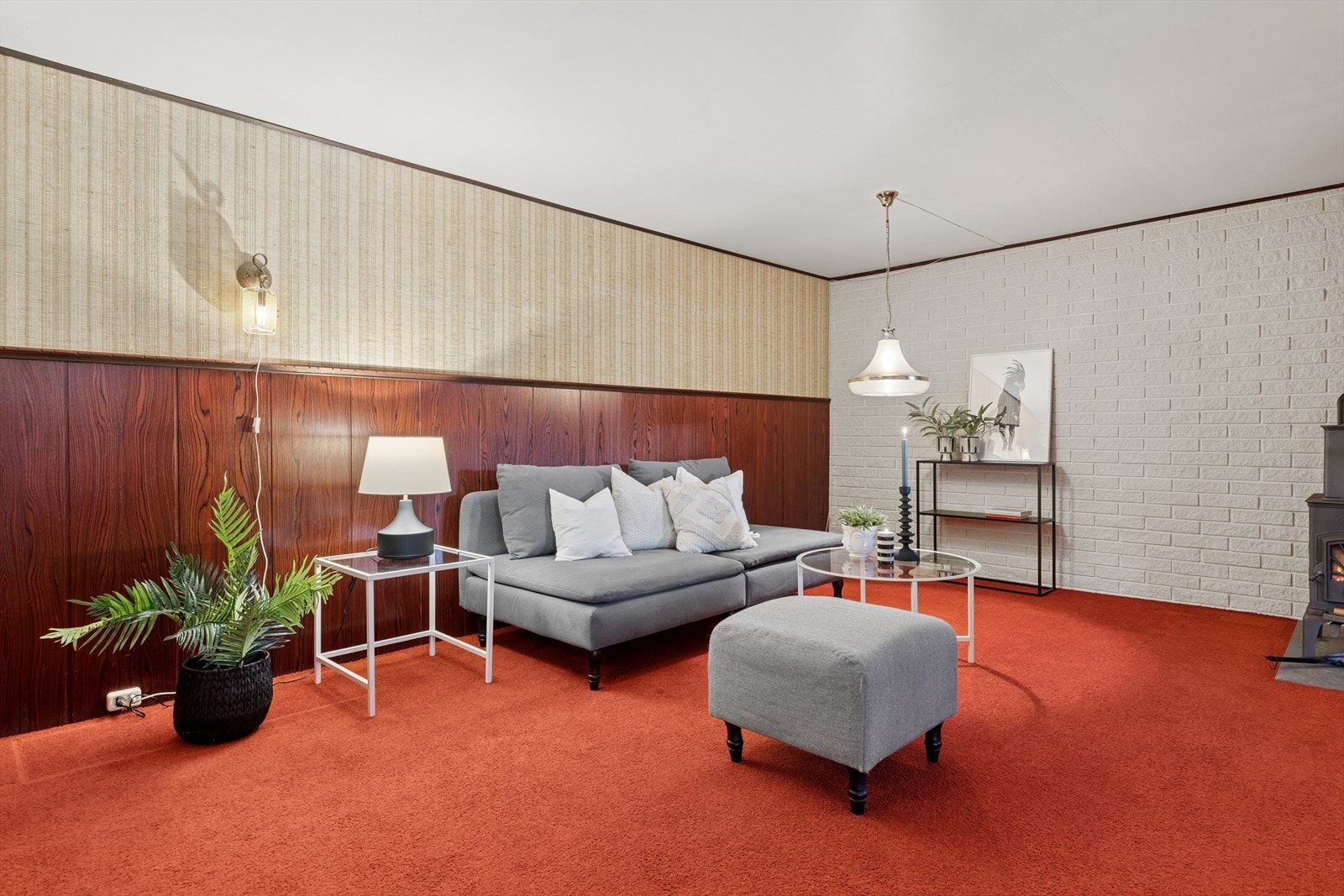 Det er god takhøyde i kjelleren, men er ikke omsøkt fra bodareal til kjellerstue. Galleribilde