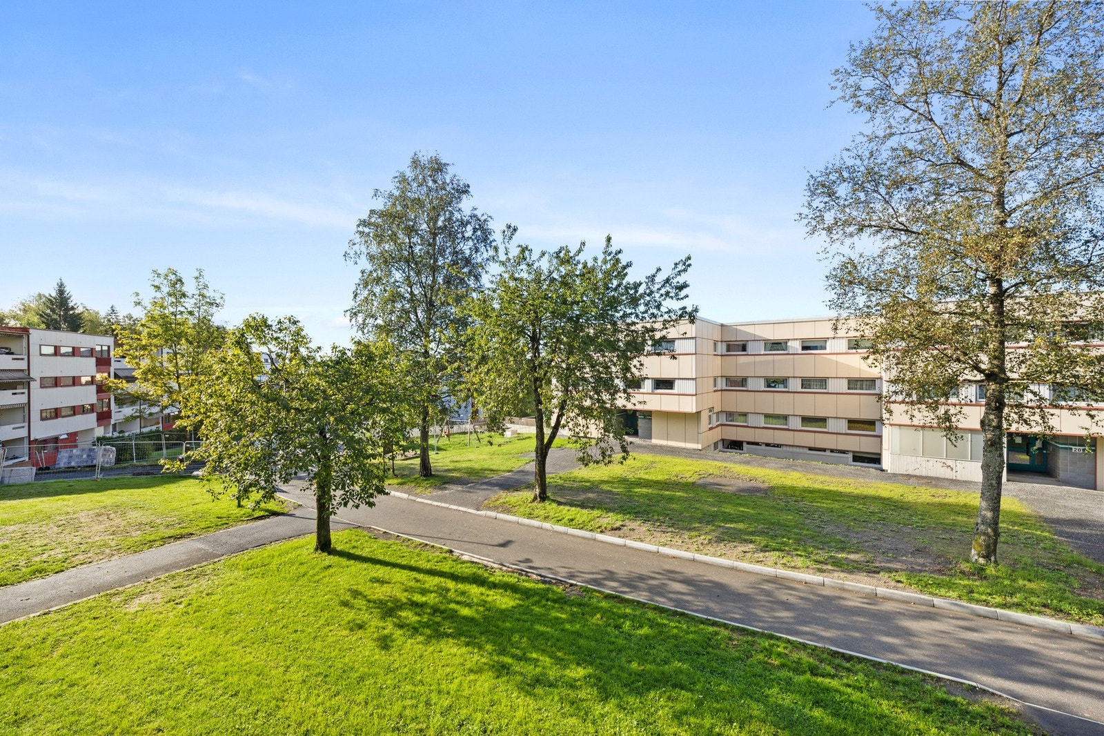 Utsikt fra balkogen Galleribilde