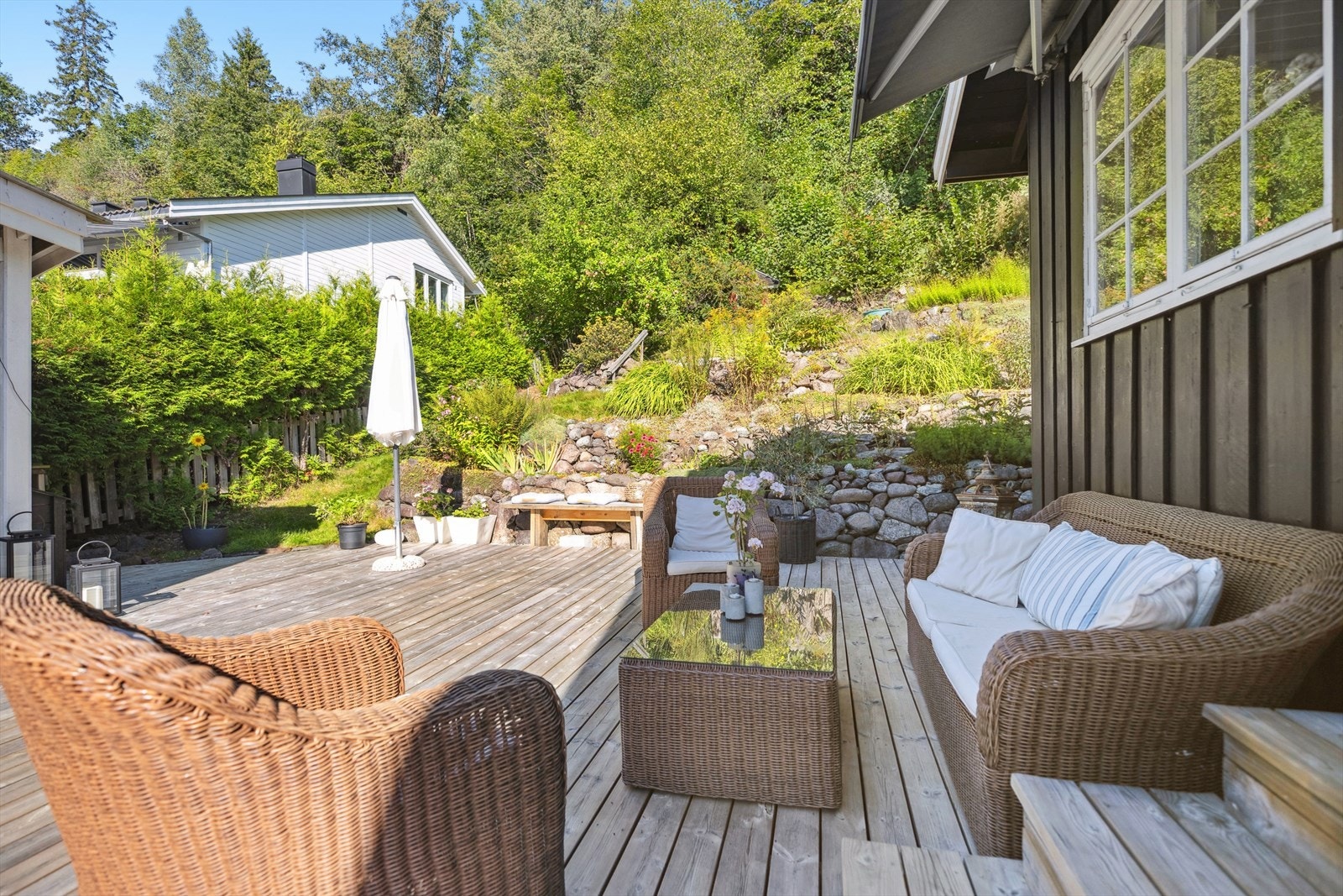 Stor terrasse Galleribilde
