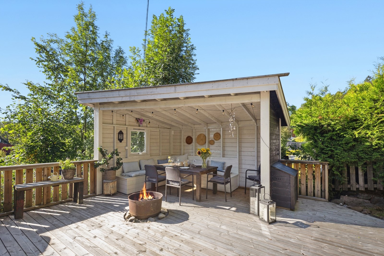 Fin uteplass for samlinger i alt slags vær Galleribilde